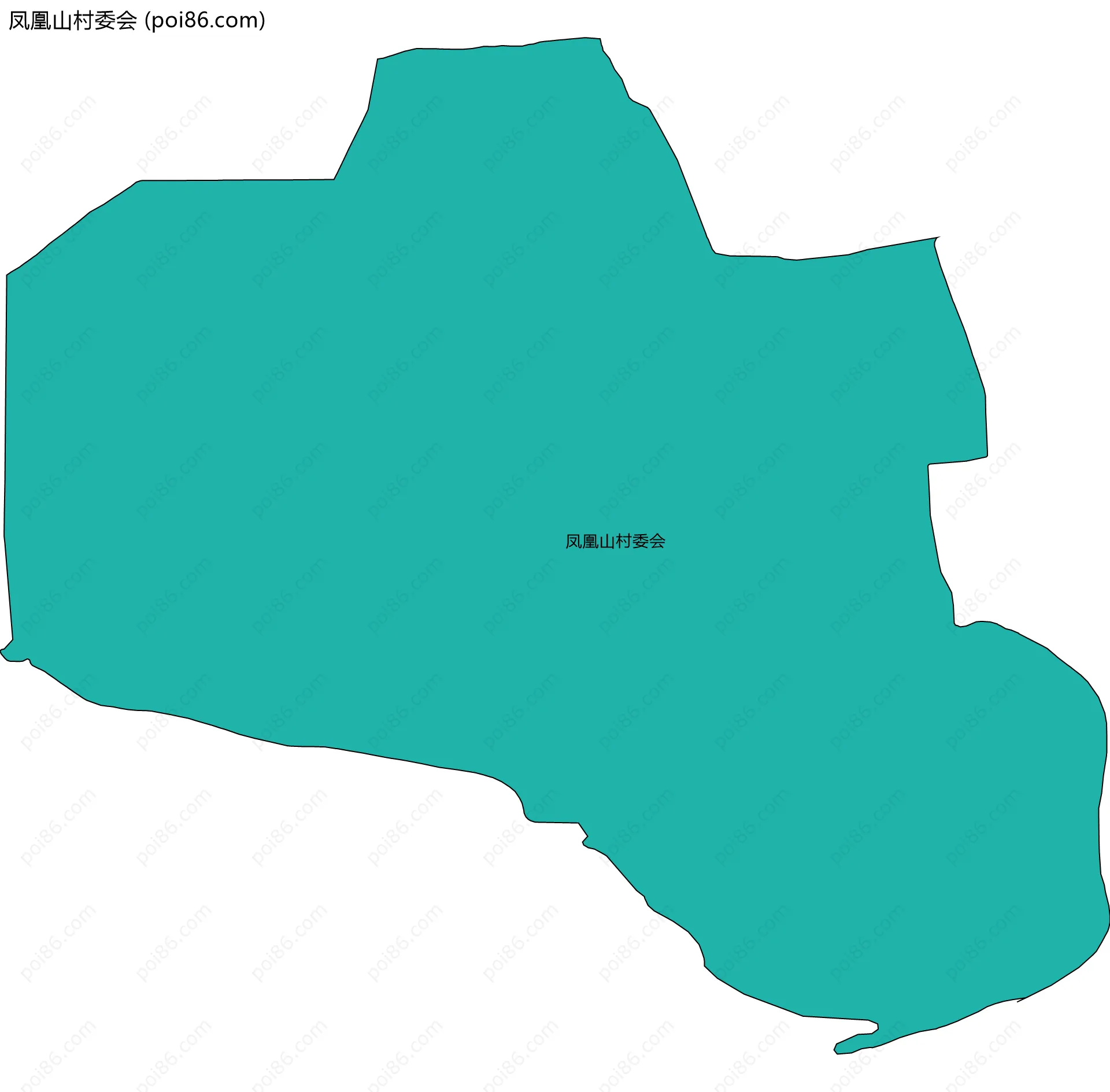 凤凰山村委会边界地图