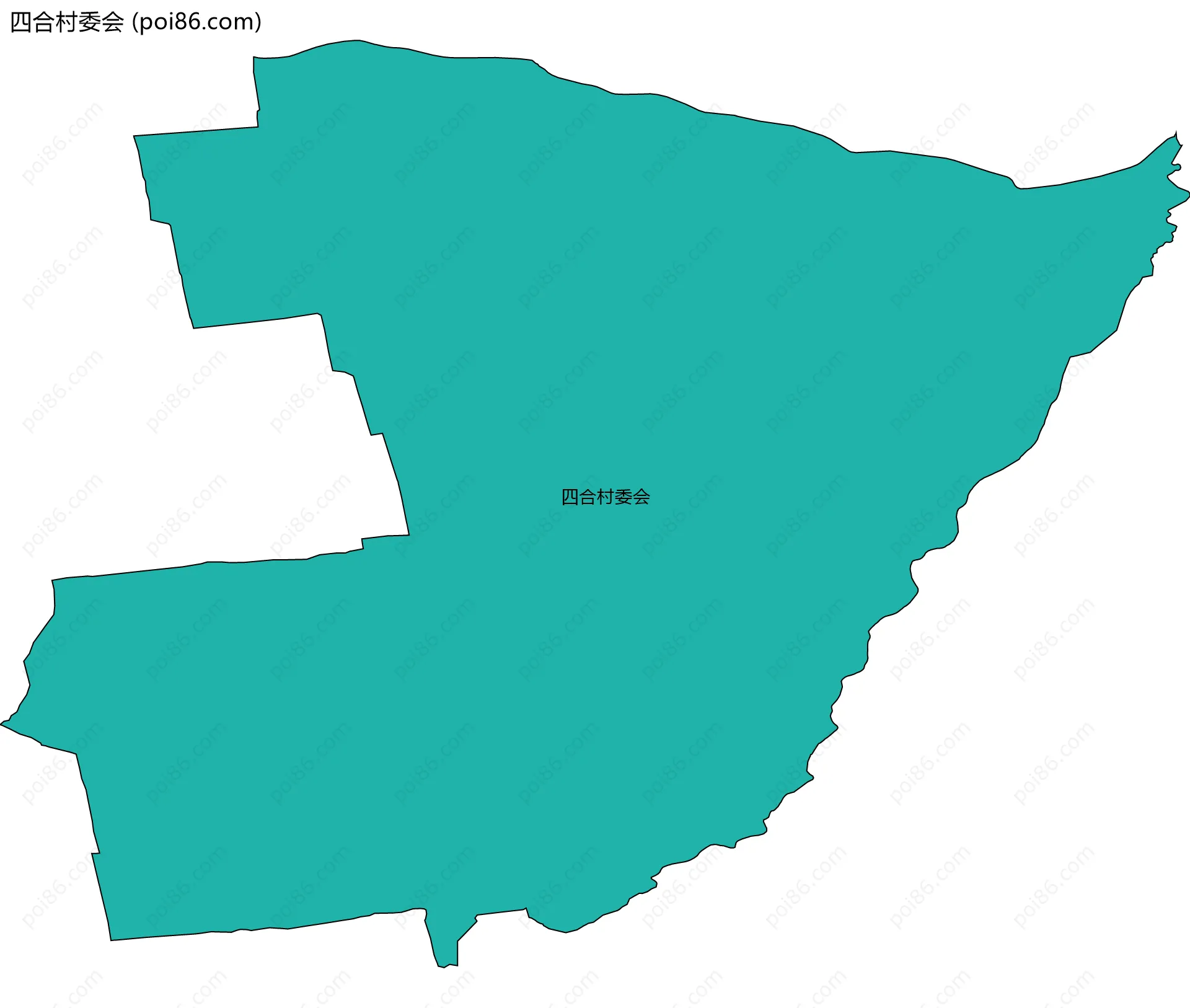 四合村委会边界地图