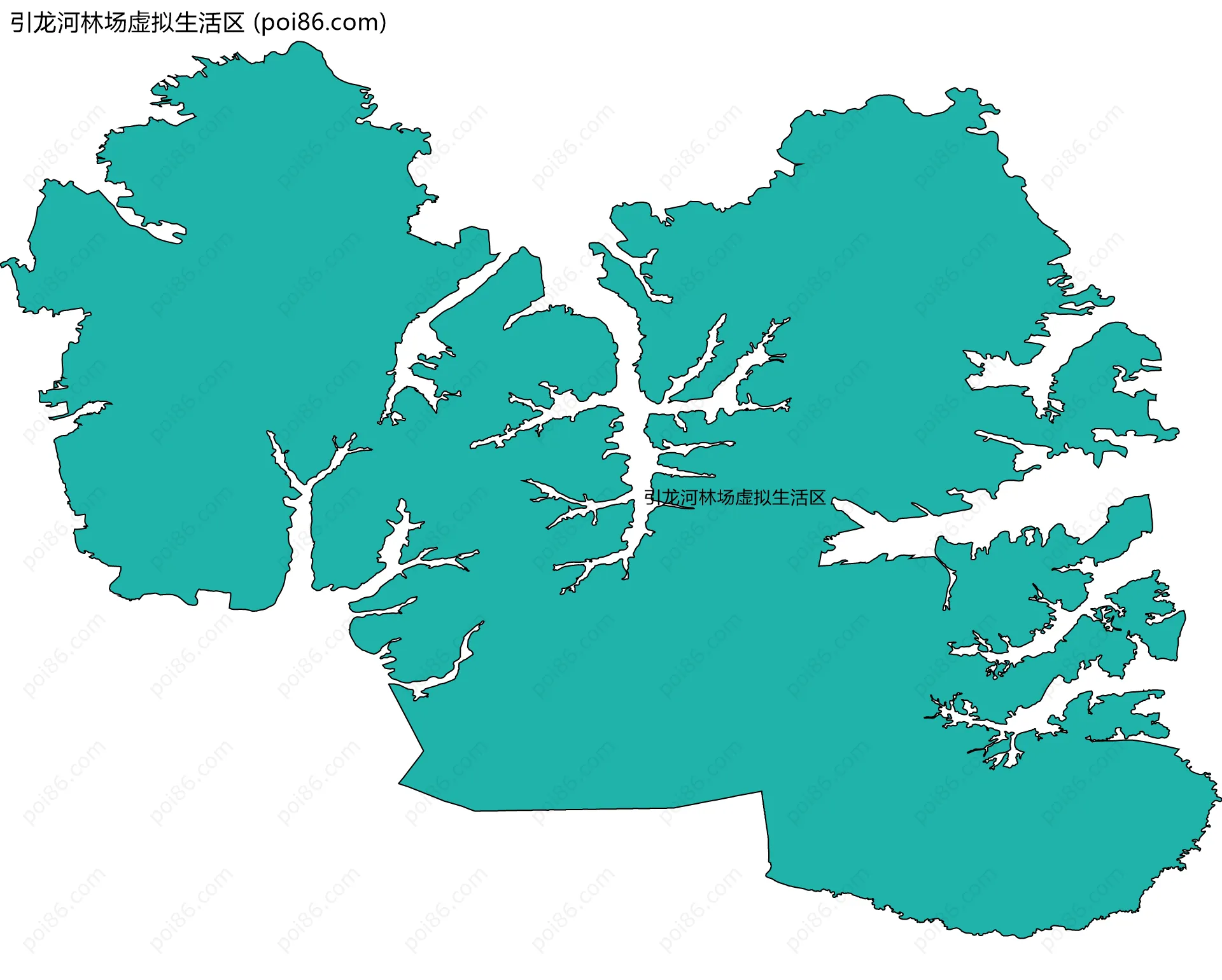 引龙河林场虚拟生活区边界地图