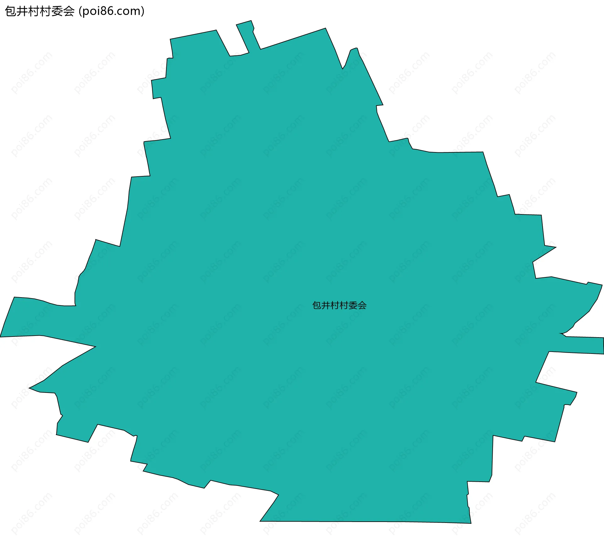 包井村村委会边界地图