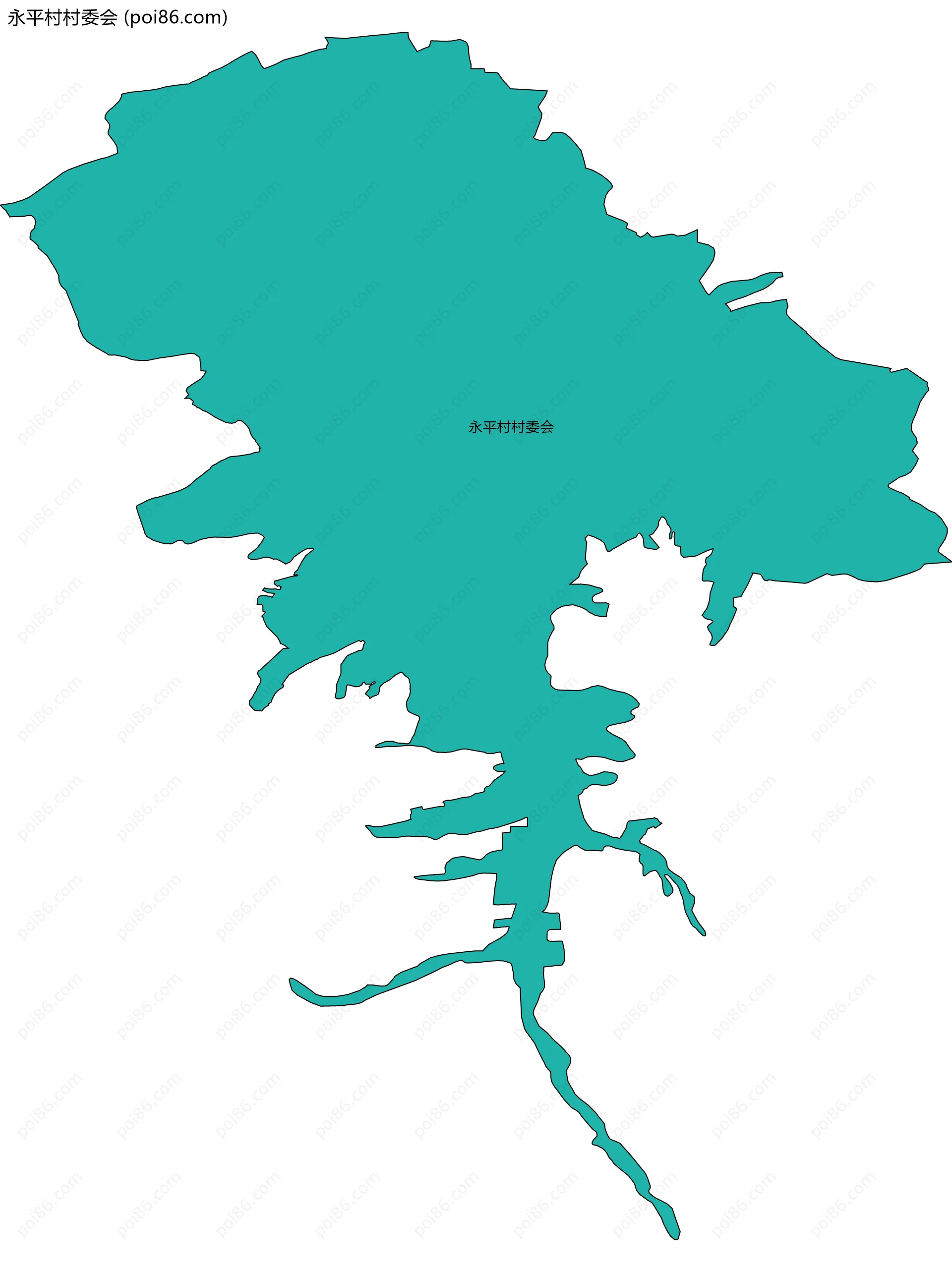 永平村村委会边界地图