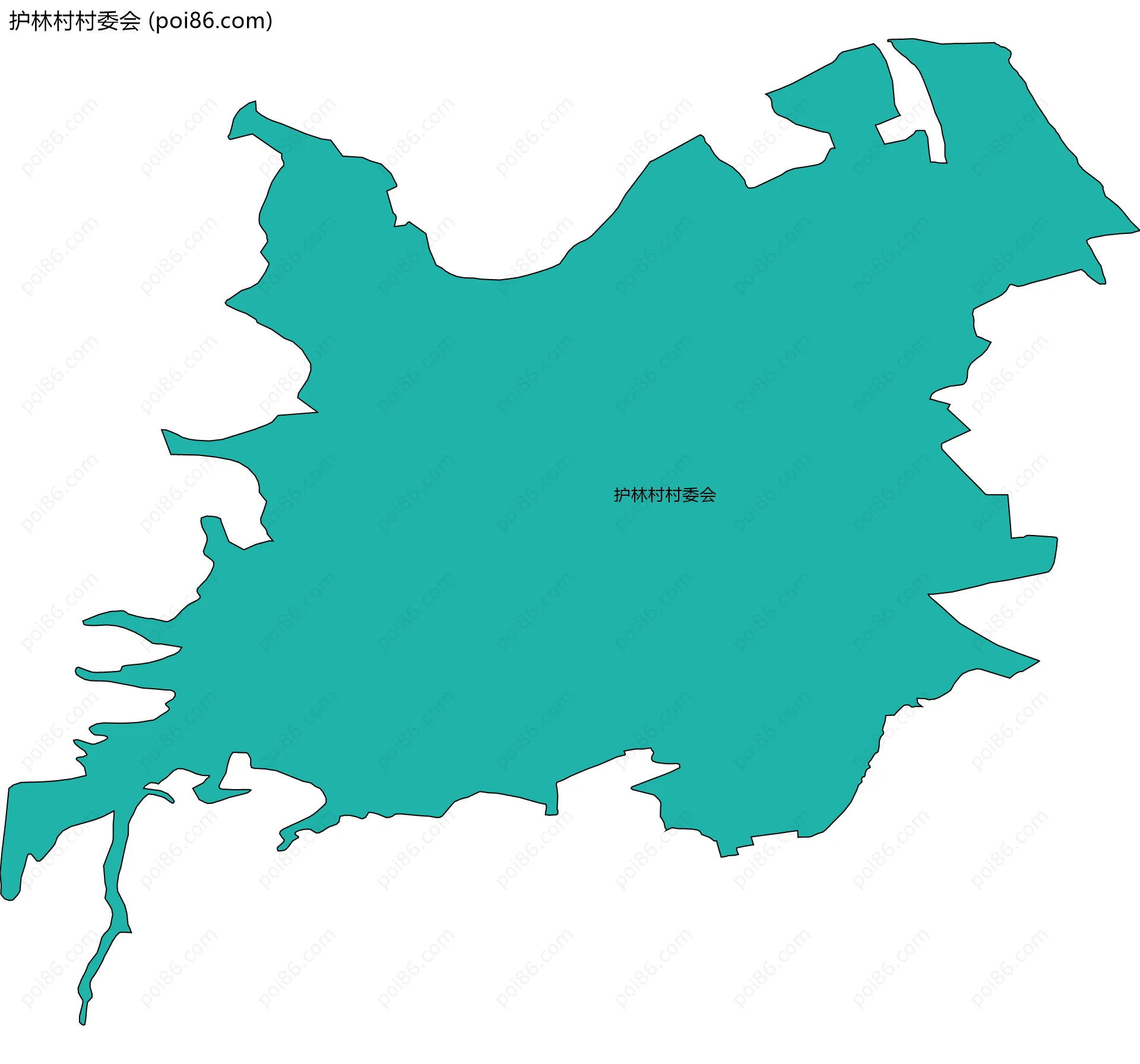护林村村委会边界地图