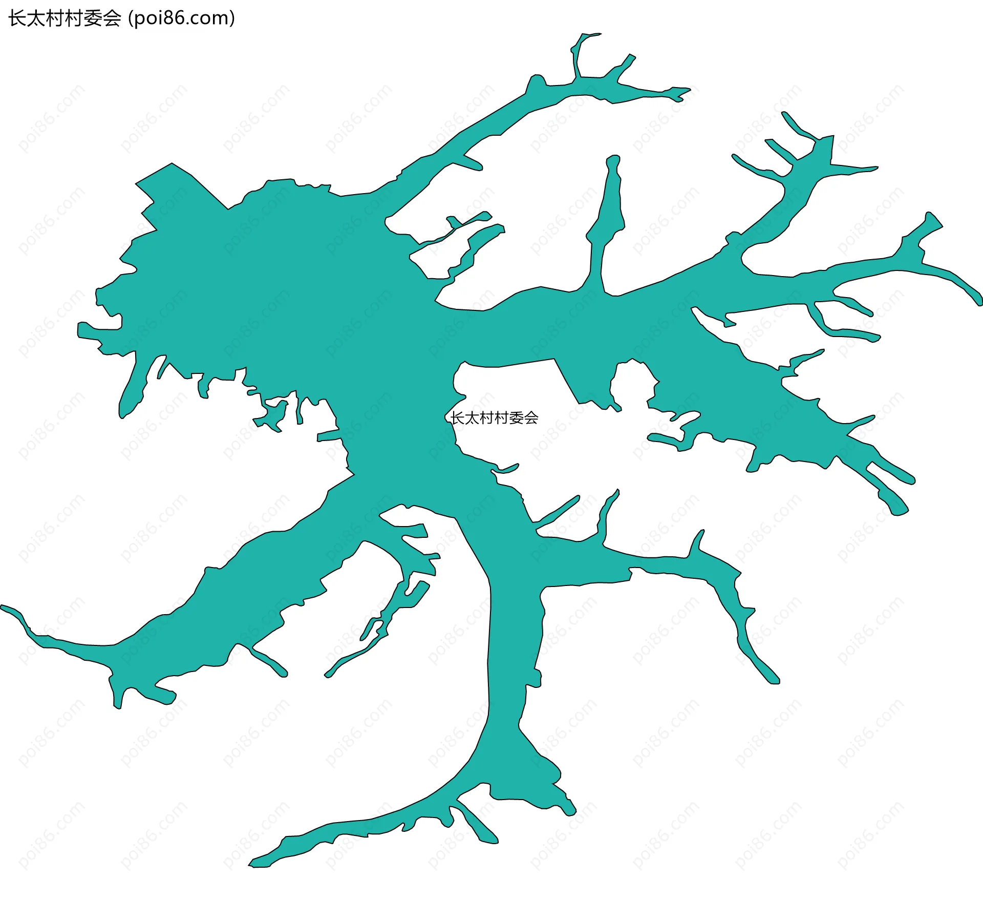 长太村村委会边界地图