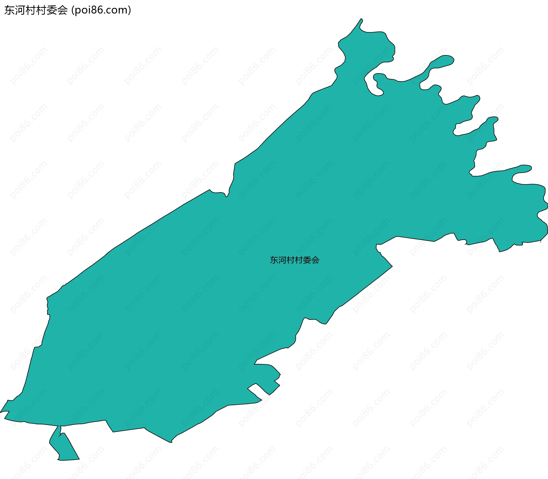 东河村村委会边界地图