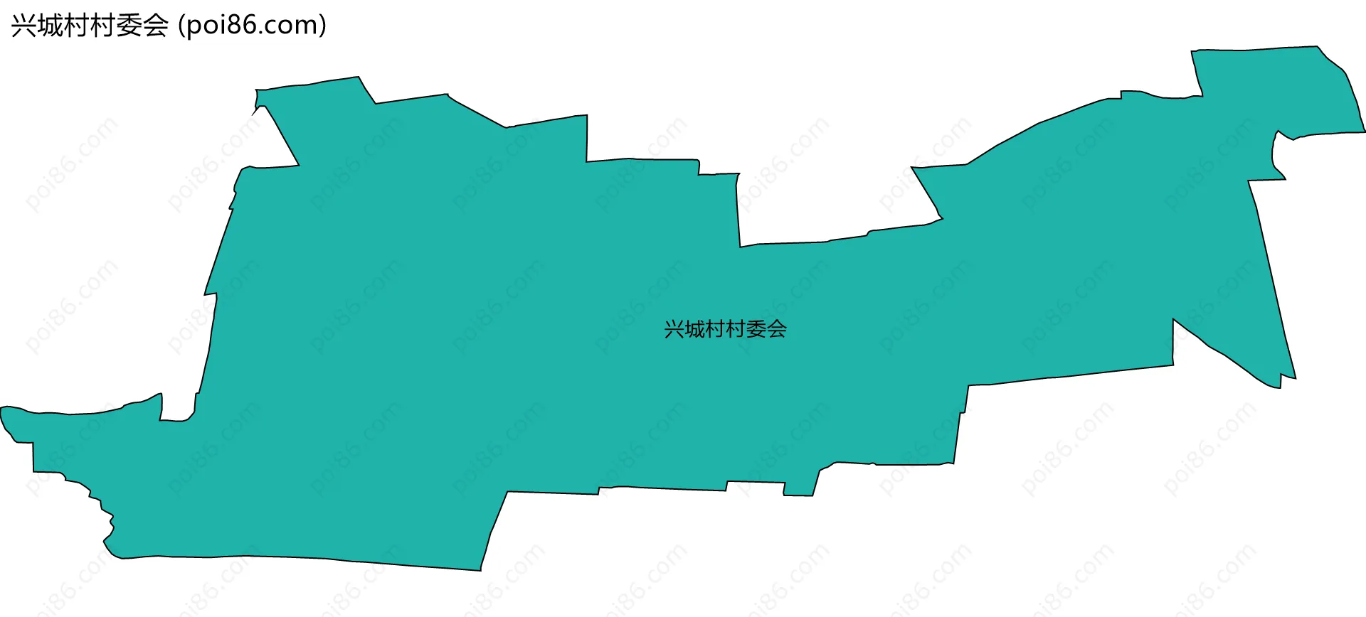 兴城村村委会边界地图