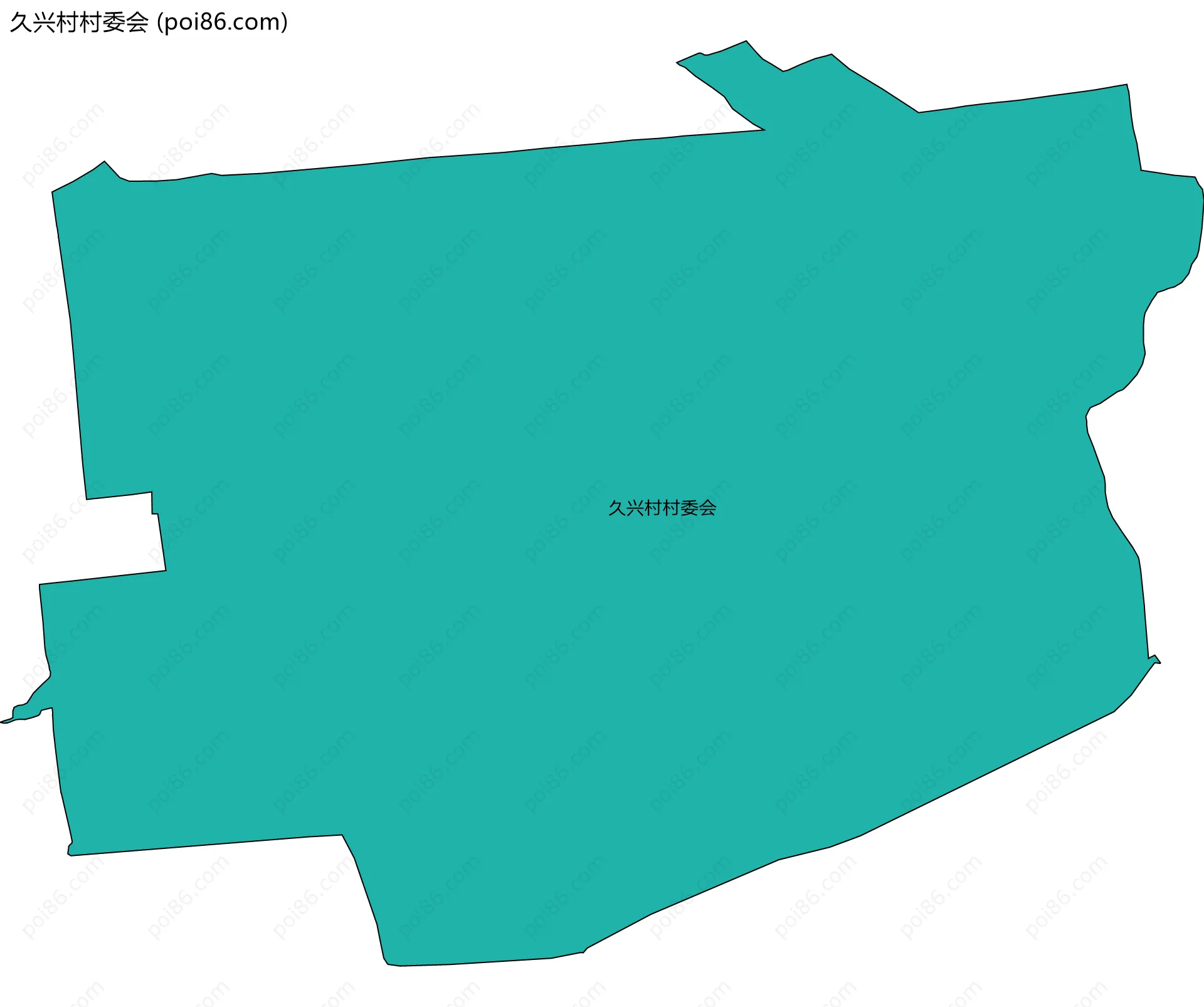 久兴村村委会边界地图