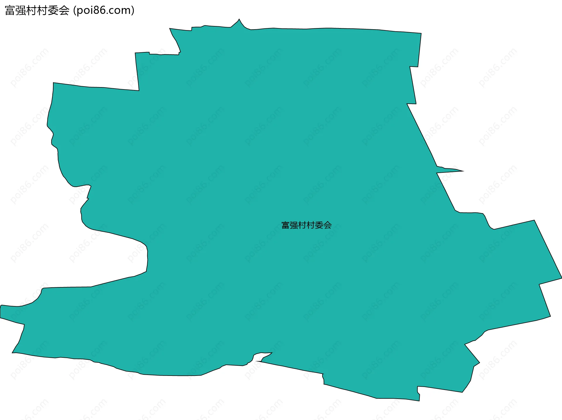 富强村村委会边界地图