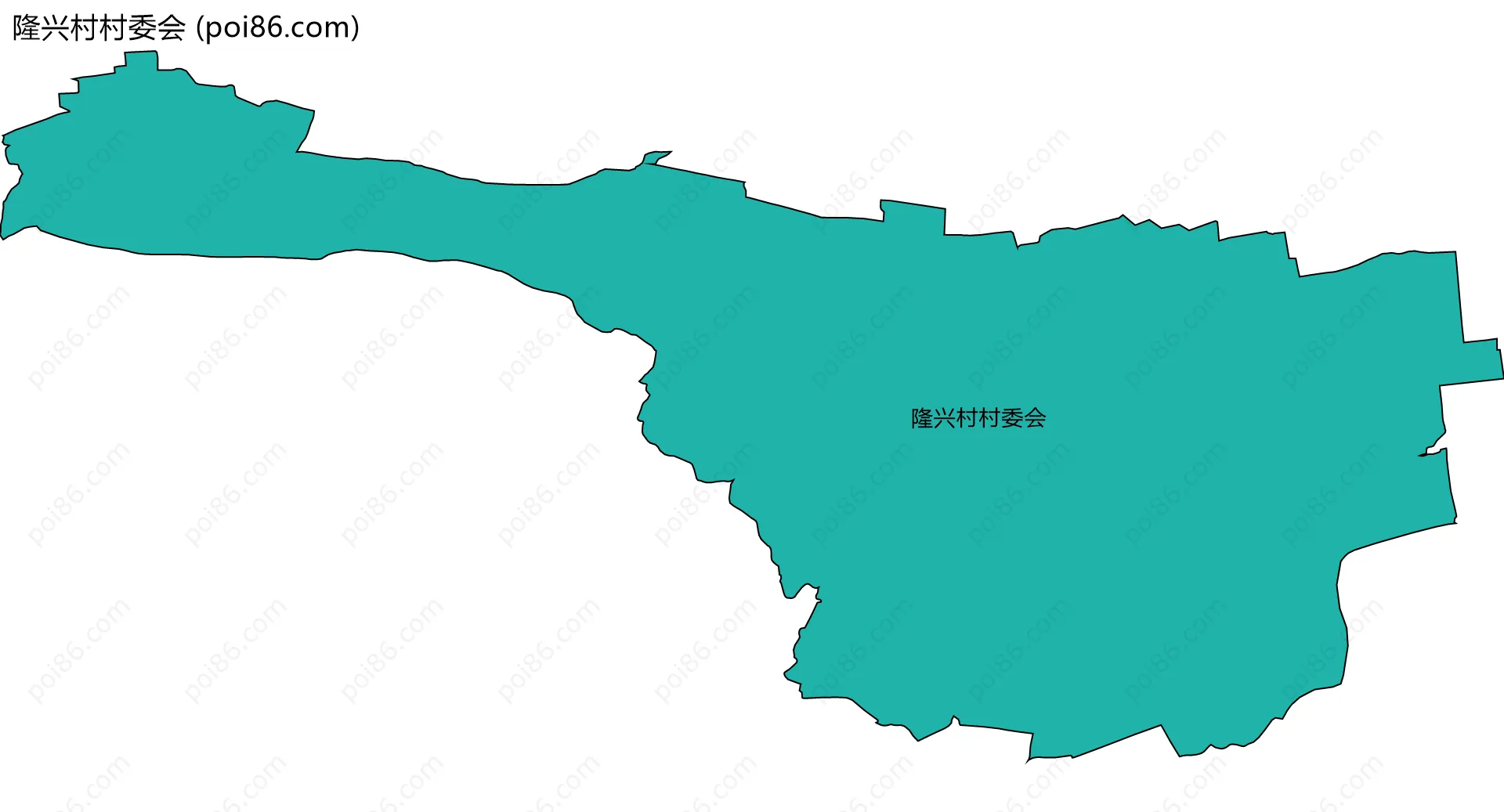 隆兴村村委会边界地图