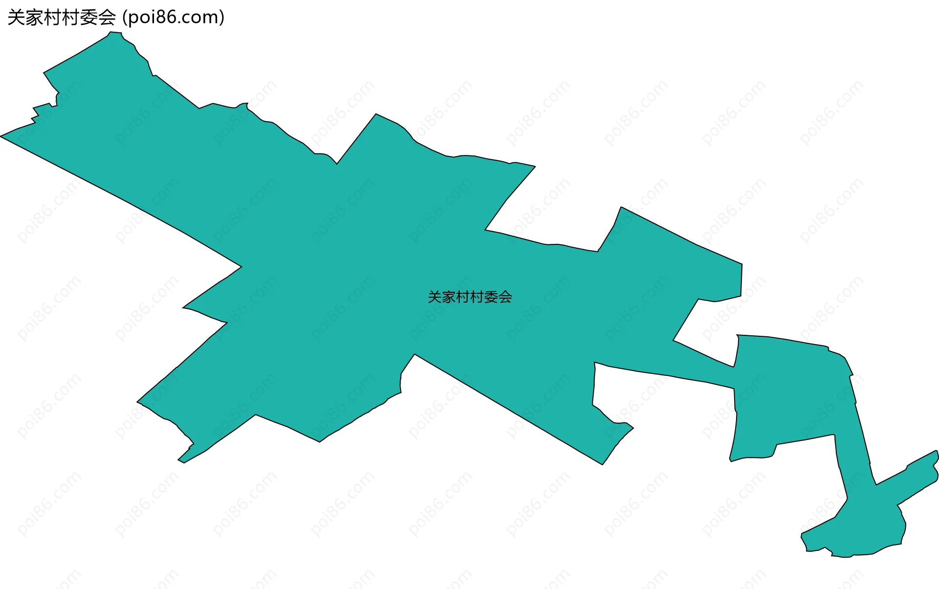 关家村村委会边界地图
