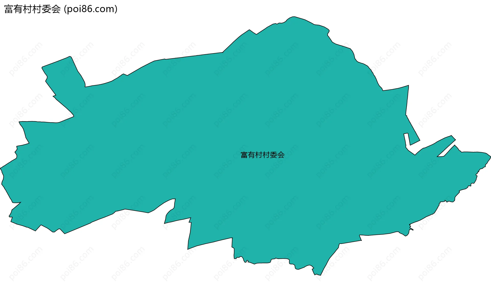 富有村村委会边界地图