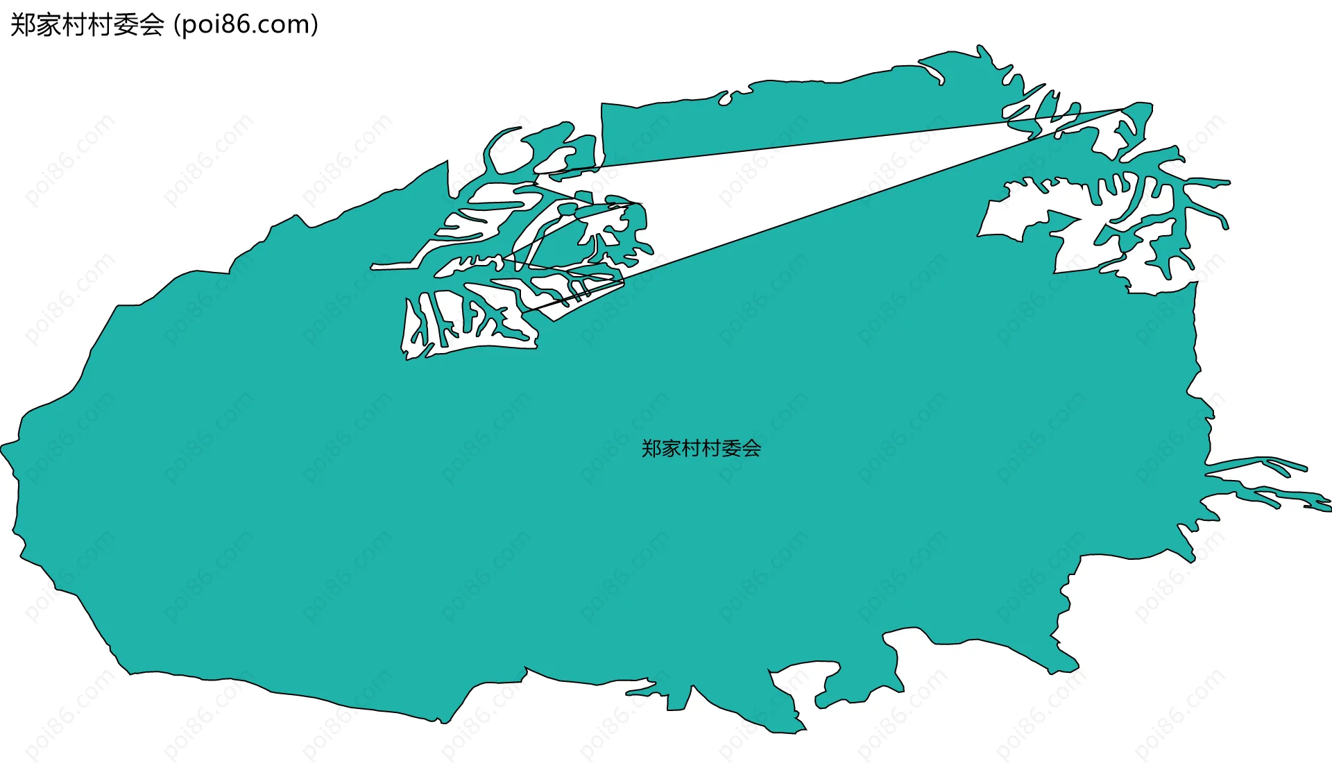 郑家村村委会边界地图