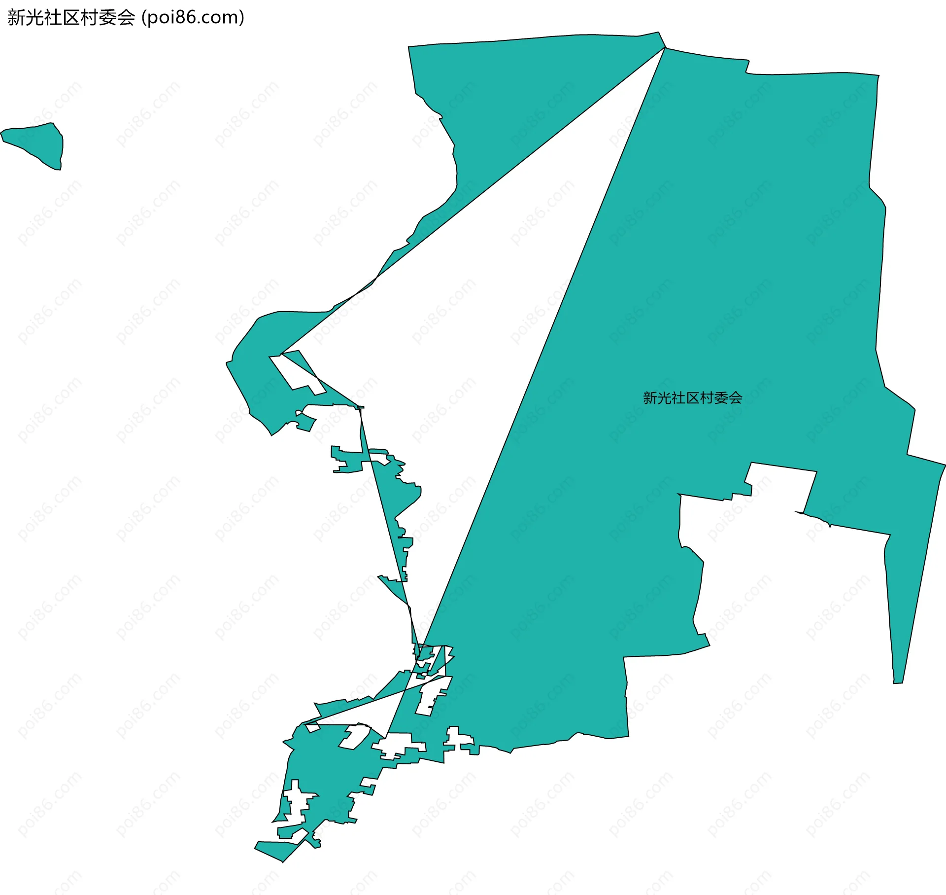 新光社区村委会边界地图