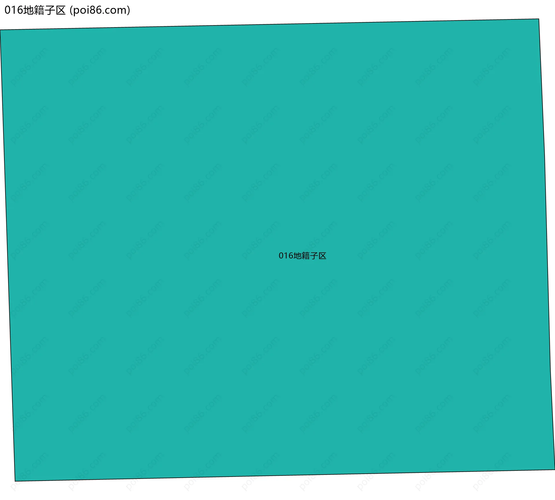 016地籍子区边界地图