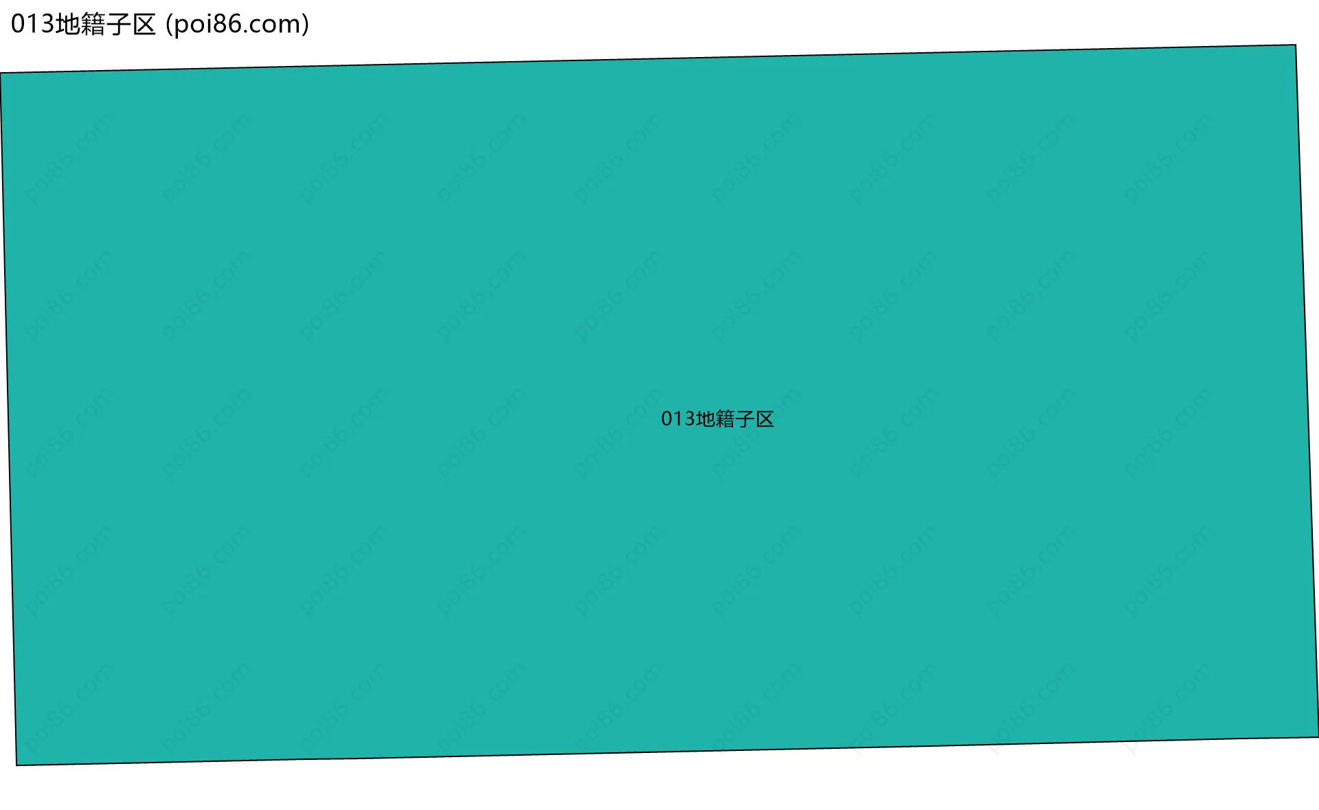 013地籍子区边界地图