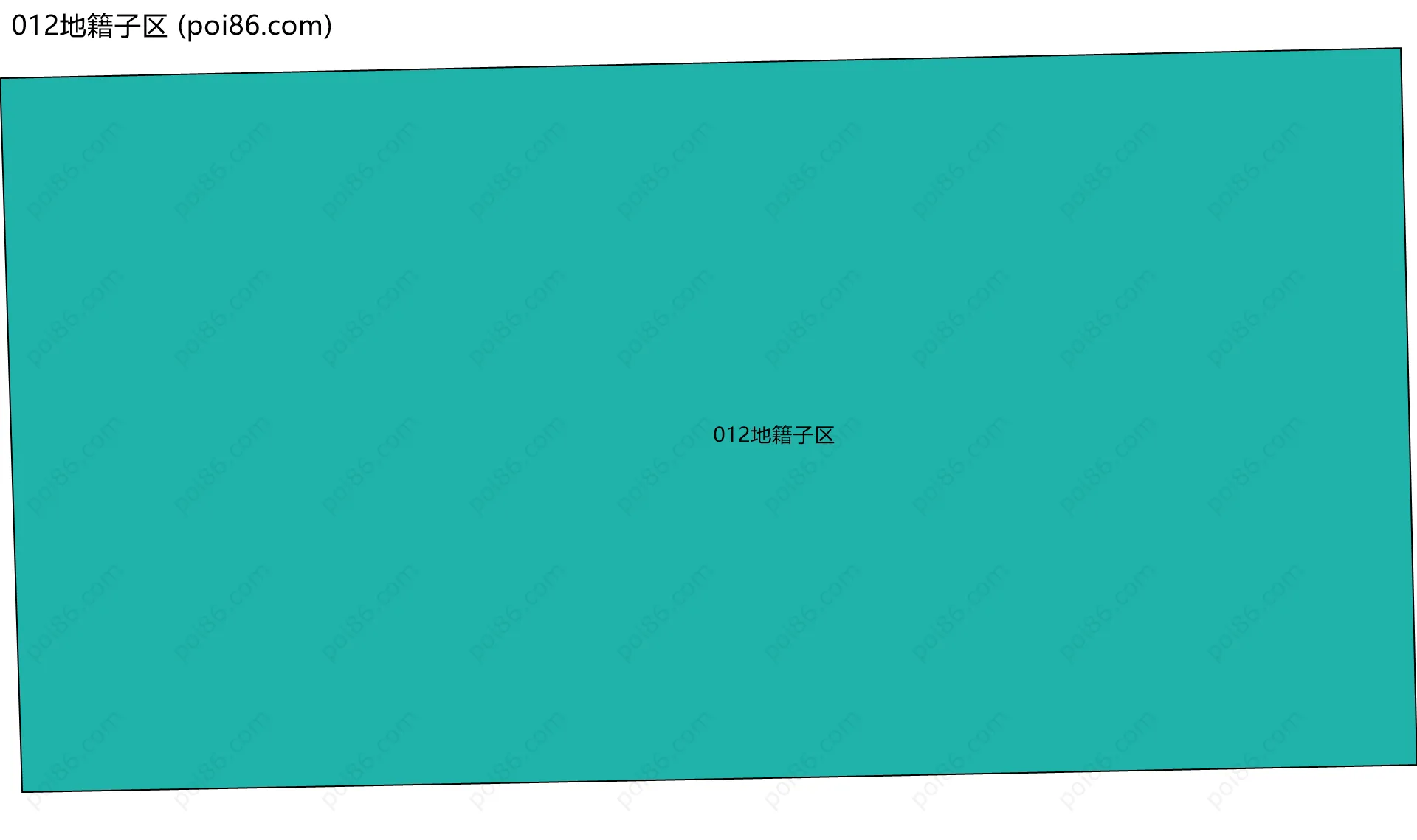 012地籍子区边界地图