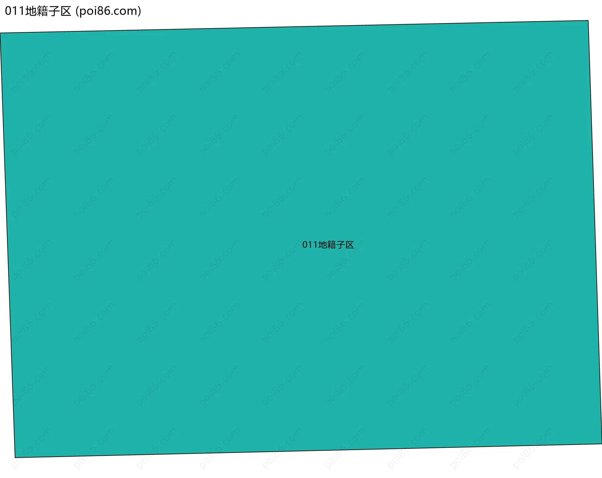 011地籍子区边界地图