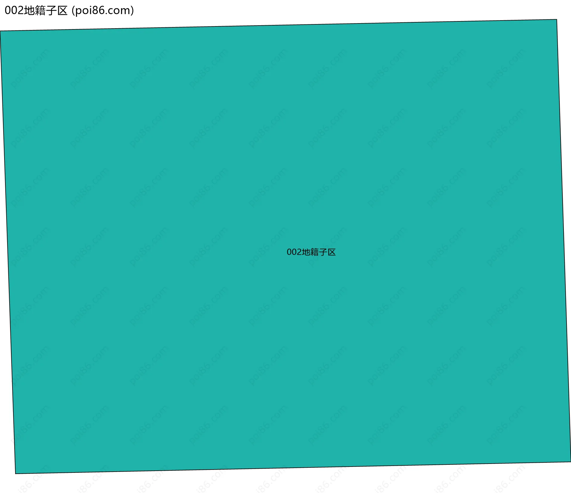 002地籍子区边界地图