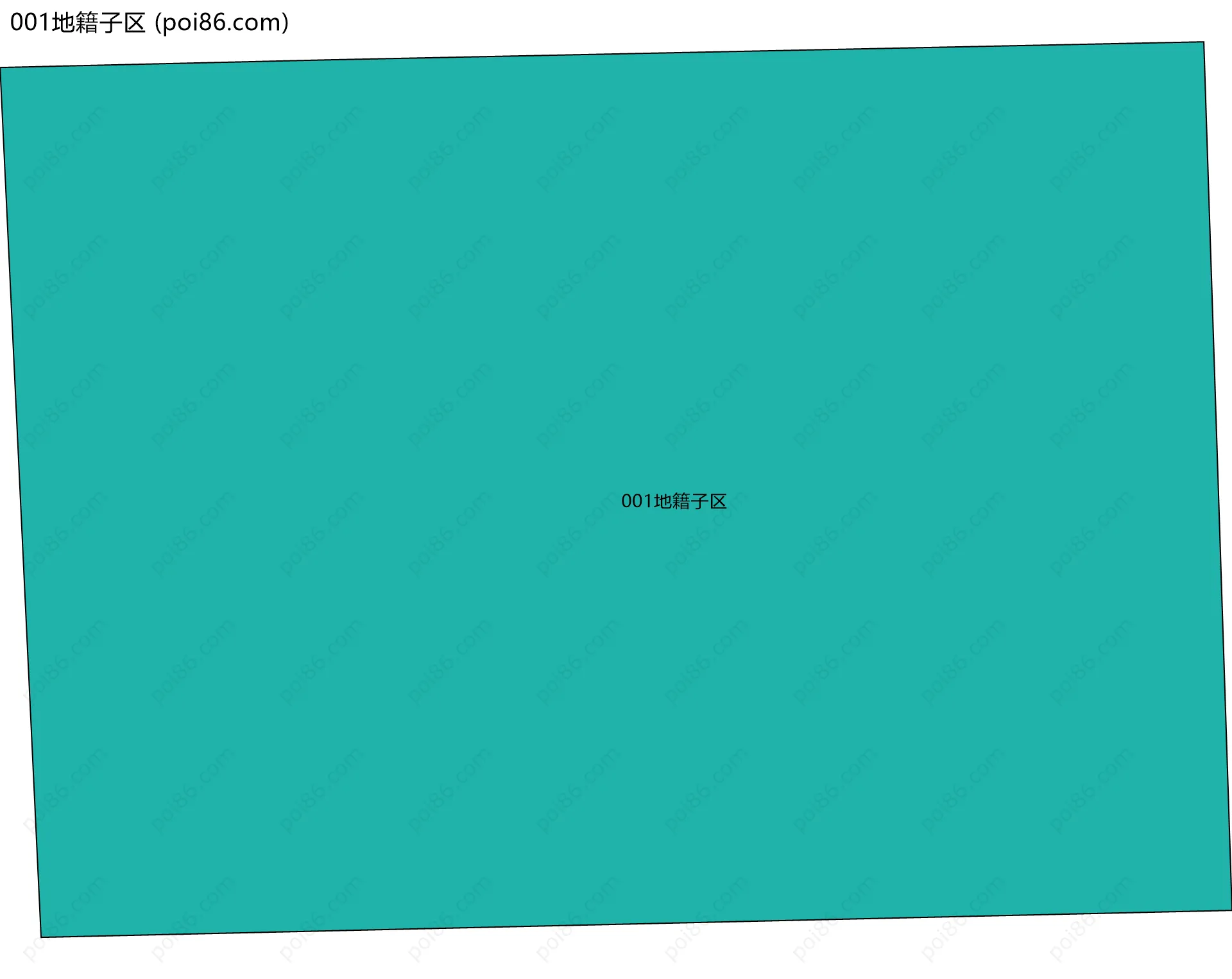 001地籍子区边界地图