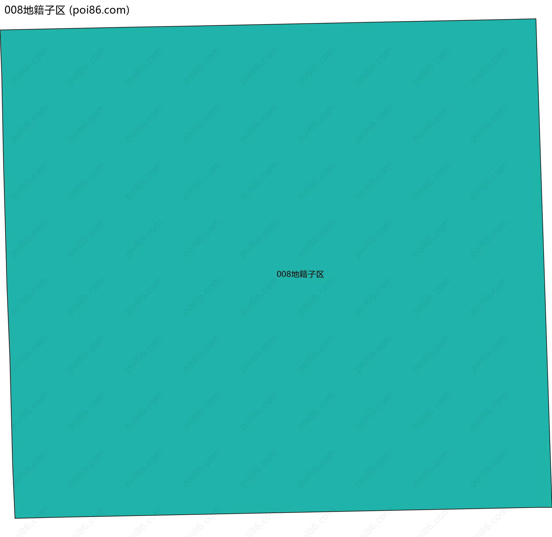 008地籍子区边界地图