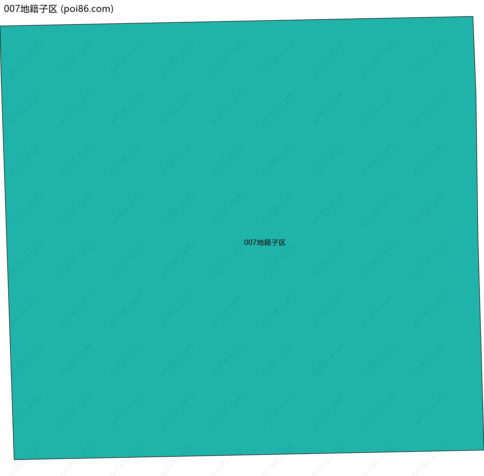 007地籍子区边界地图