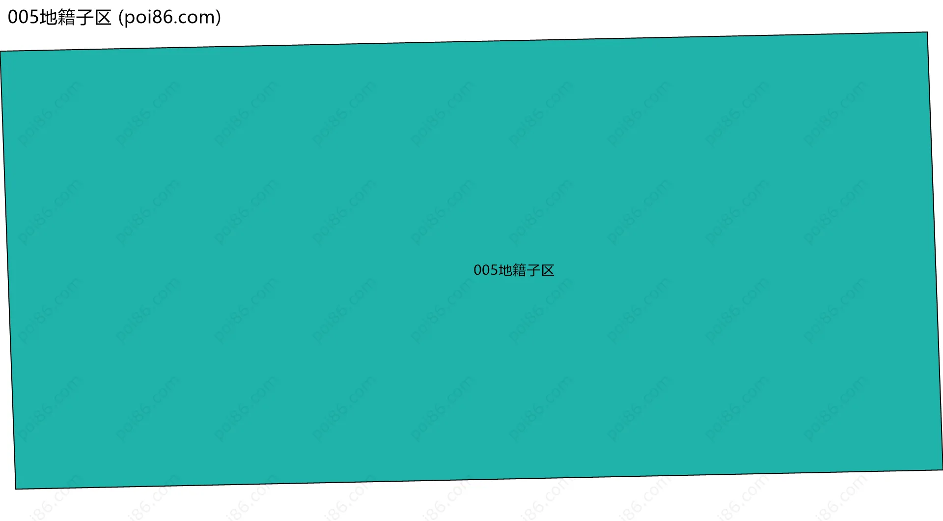 005地籍子区边界地图