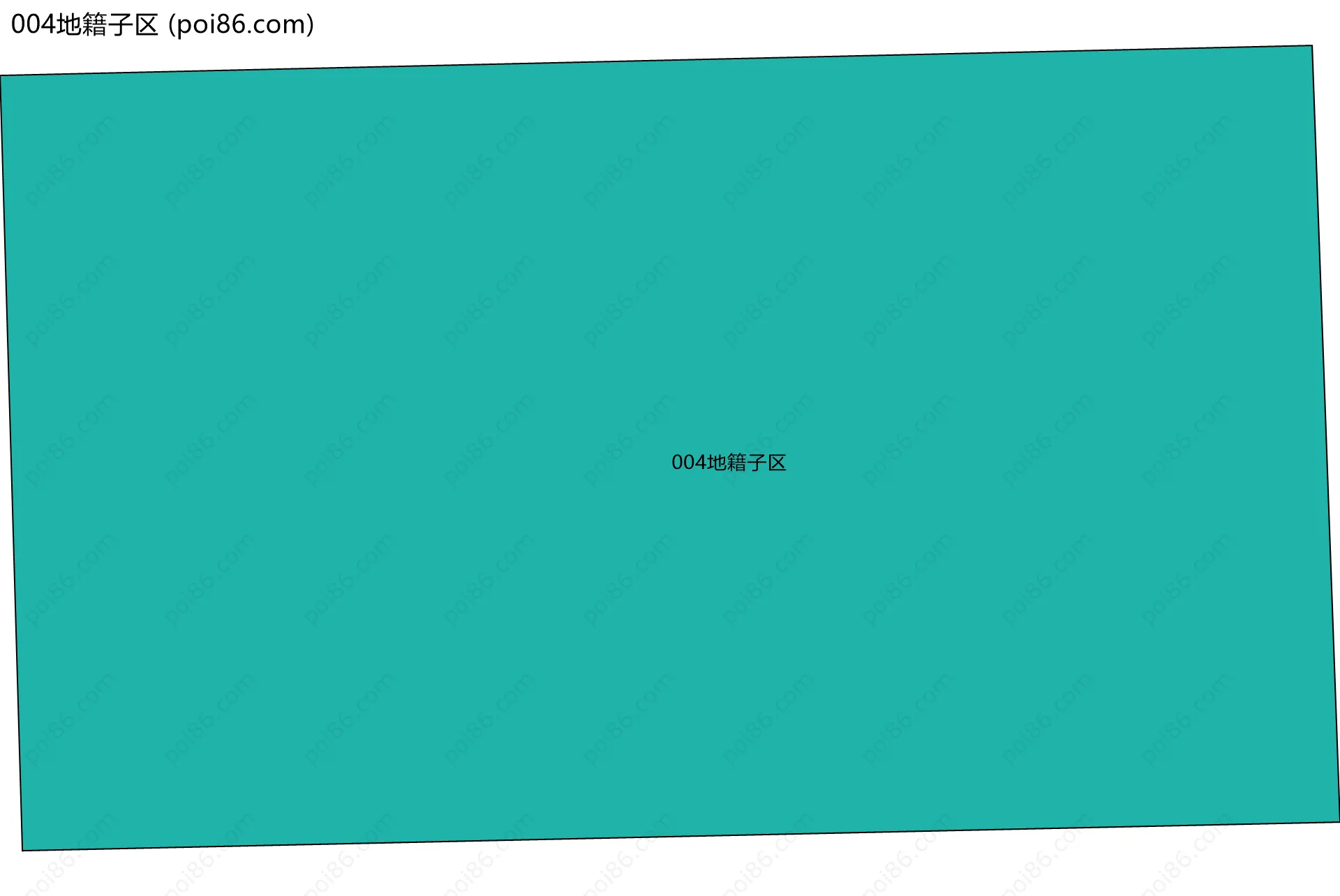 004地籍子区边界地图