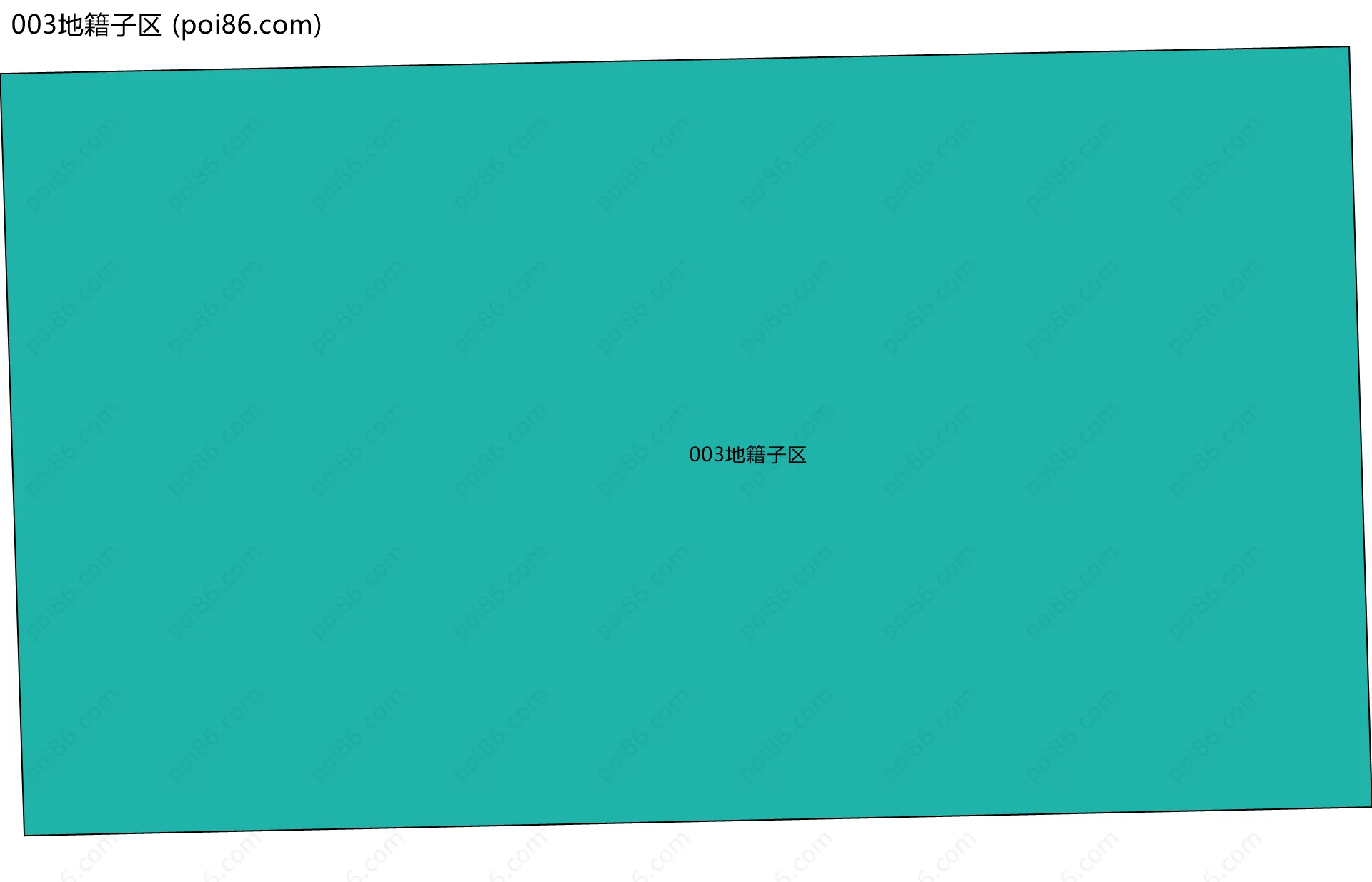 003地籍子区边界地图