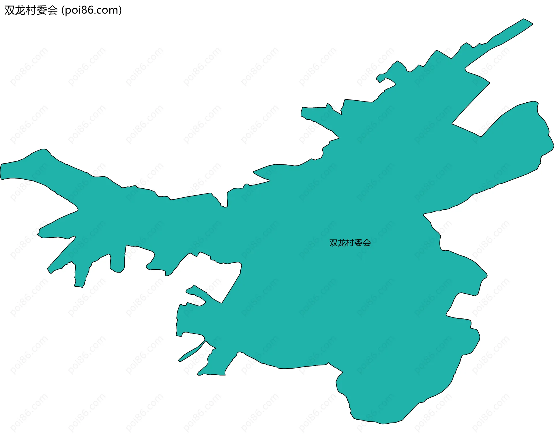 双龙村委会边界地图