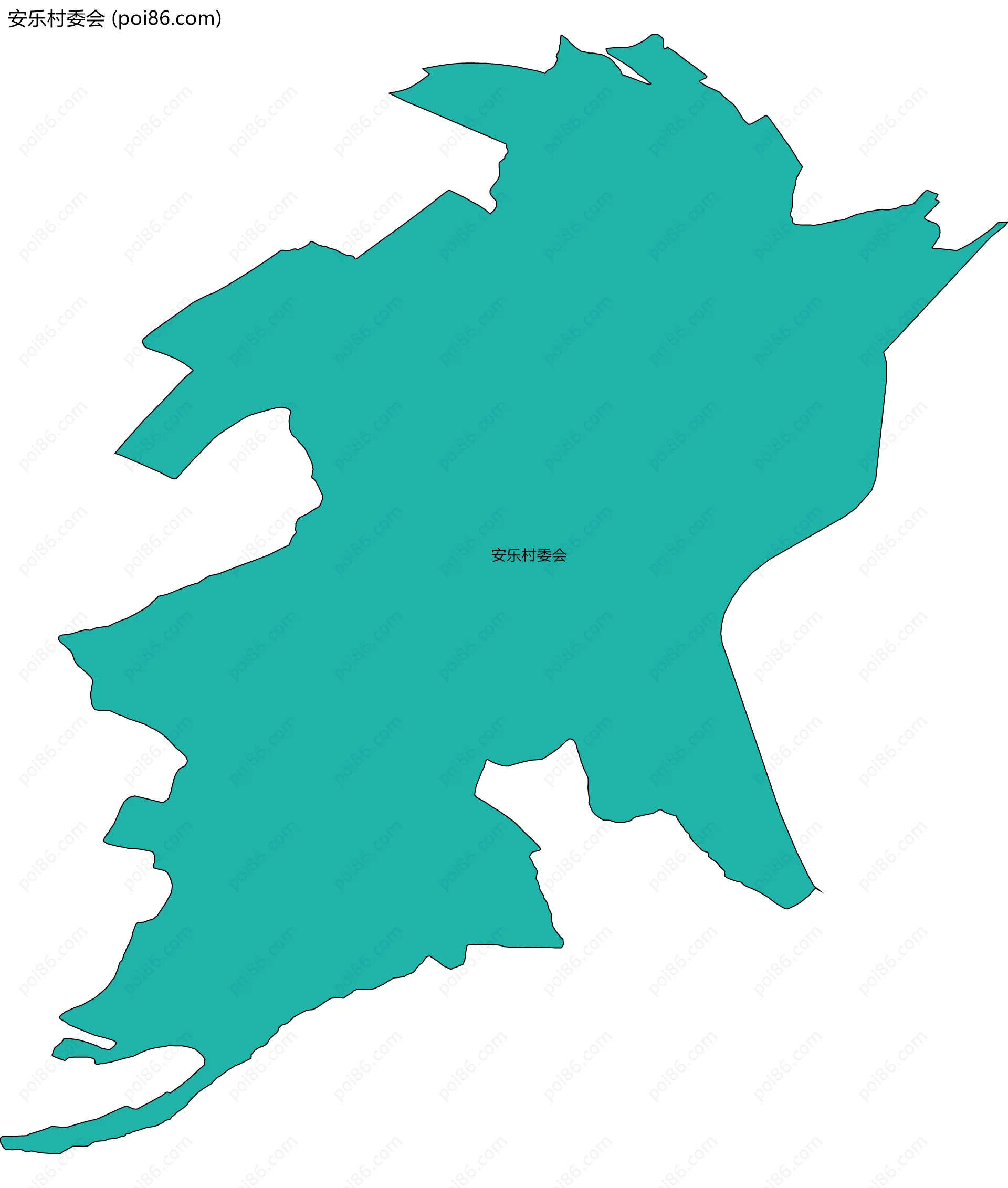 安乐村委会边界地图