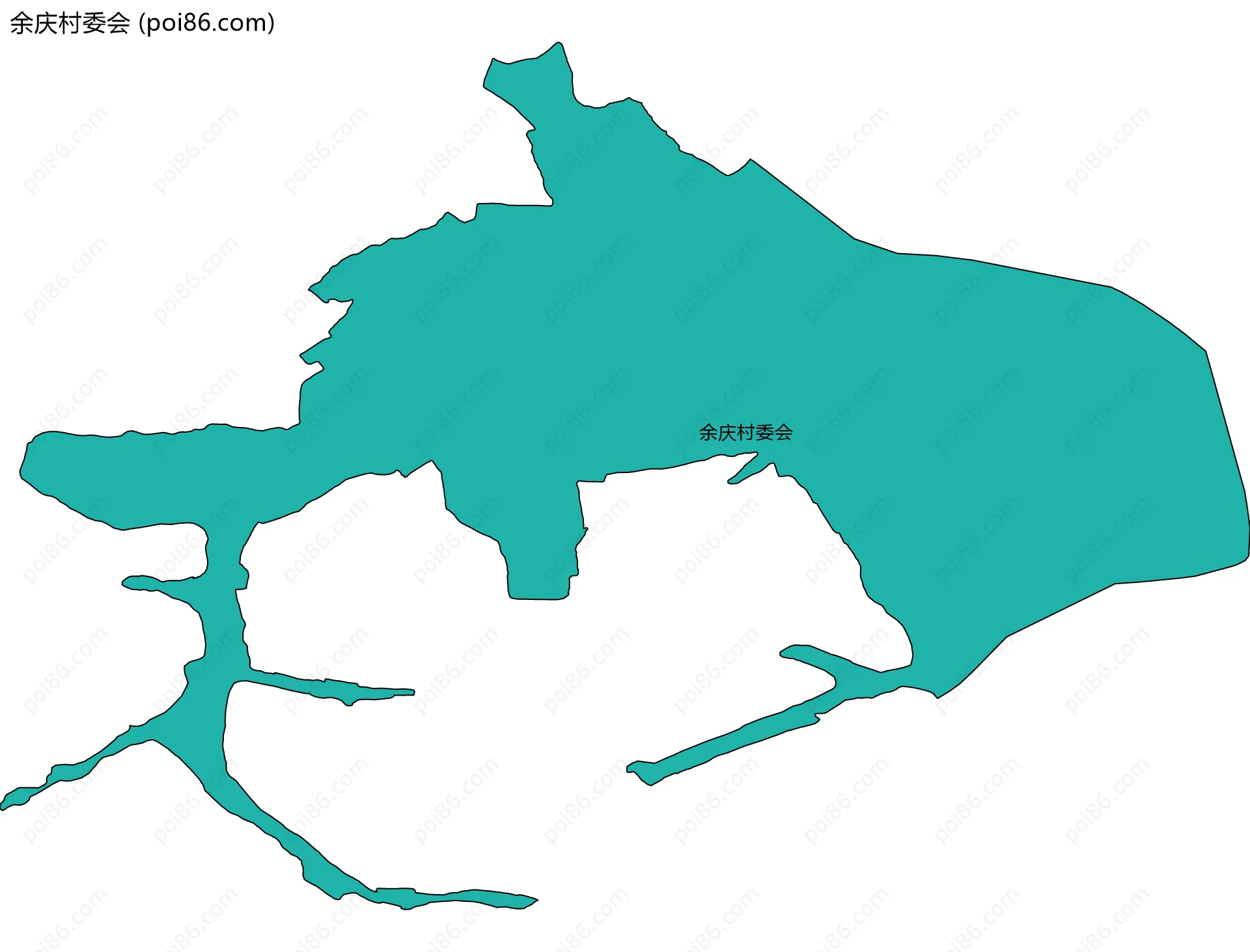 余庆村委会边界地图