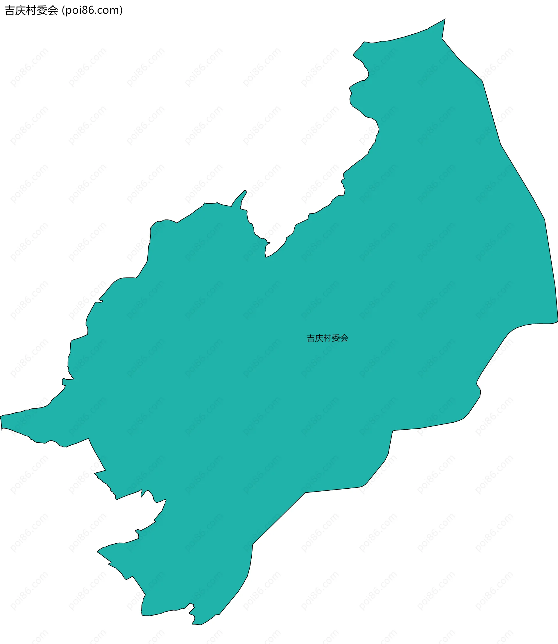 吉庆村委会边界地图