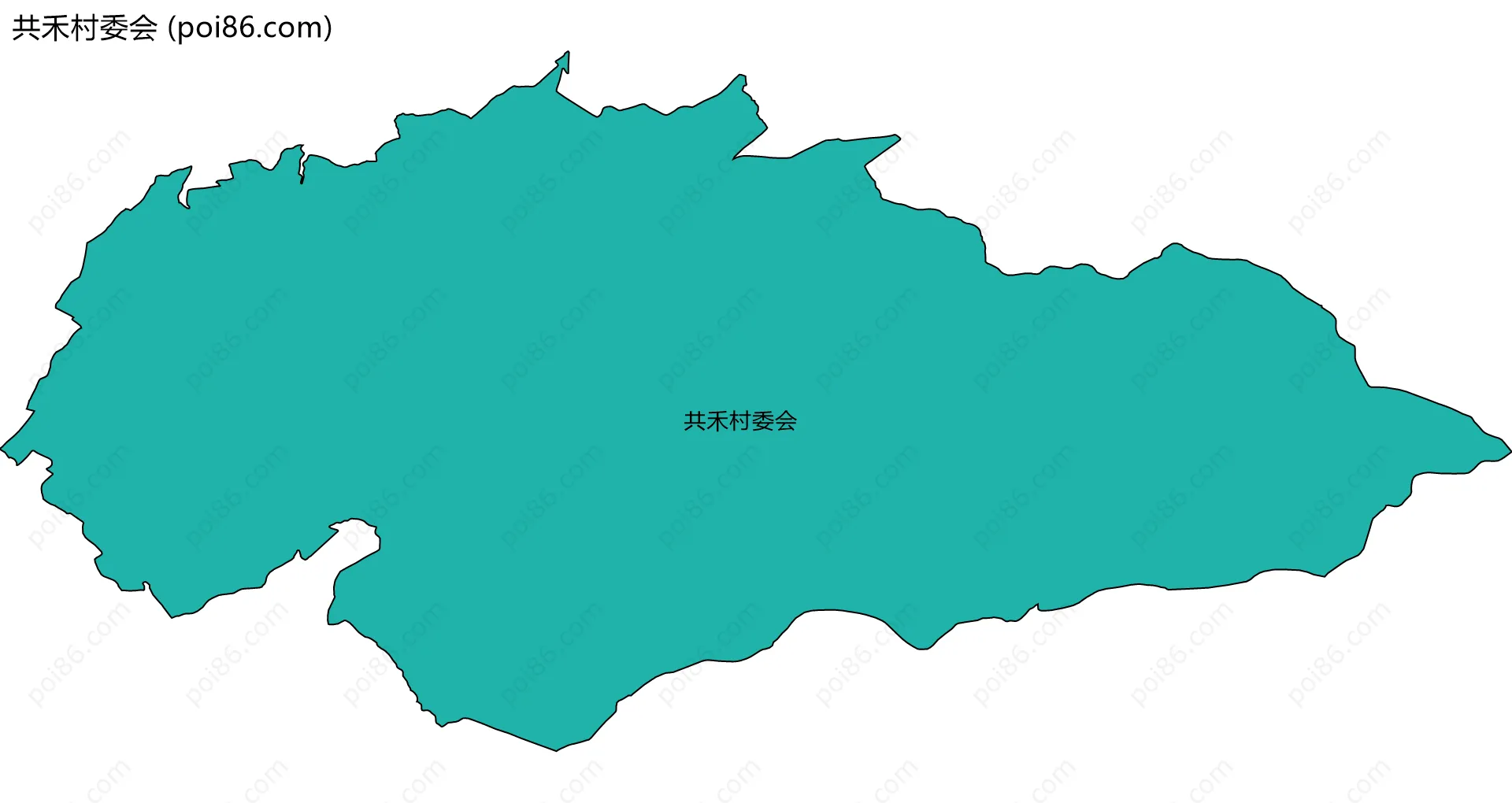 共禾村委会边界地图