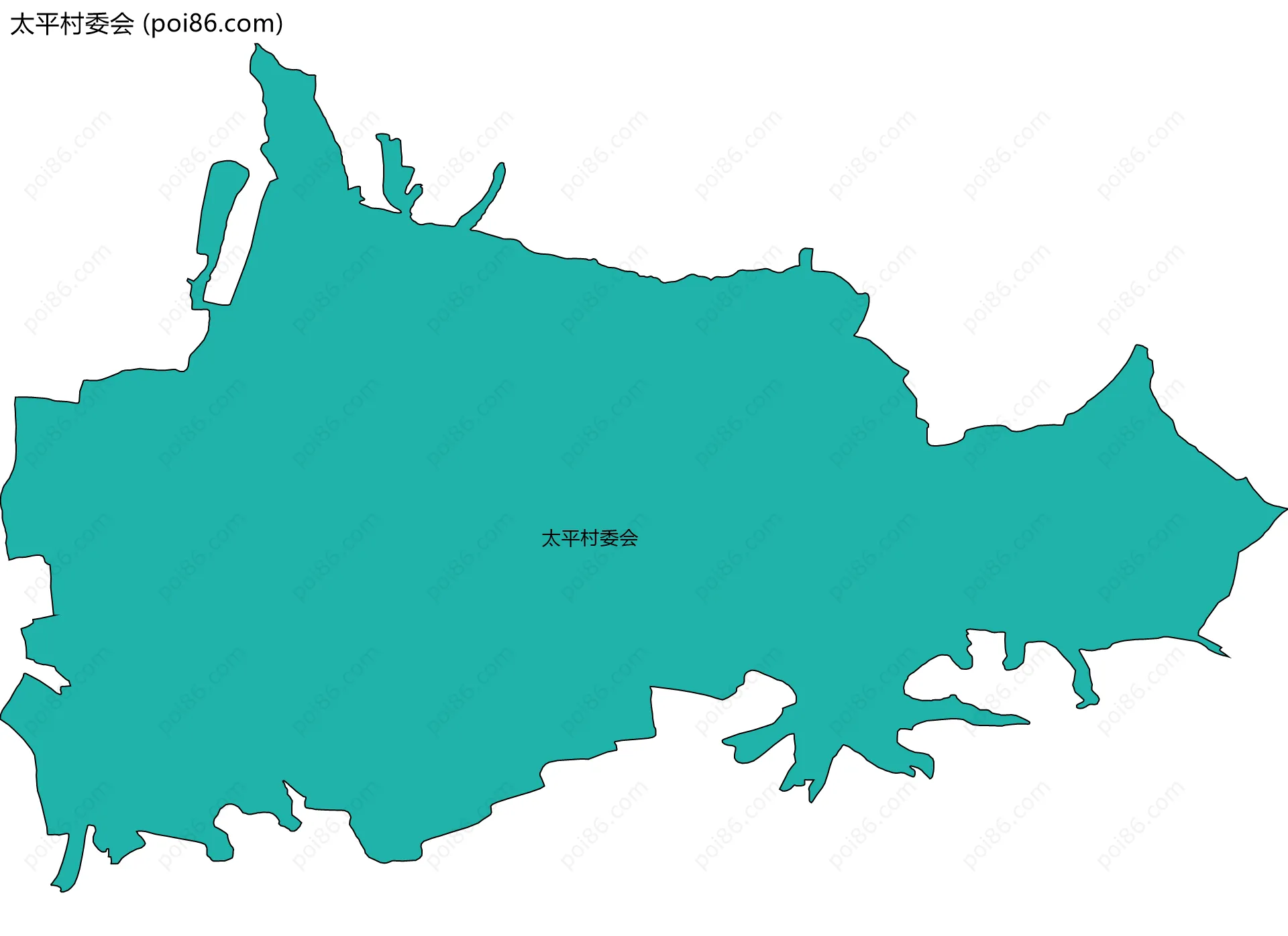 太平村委会边界地图