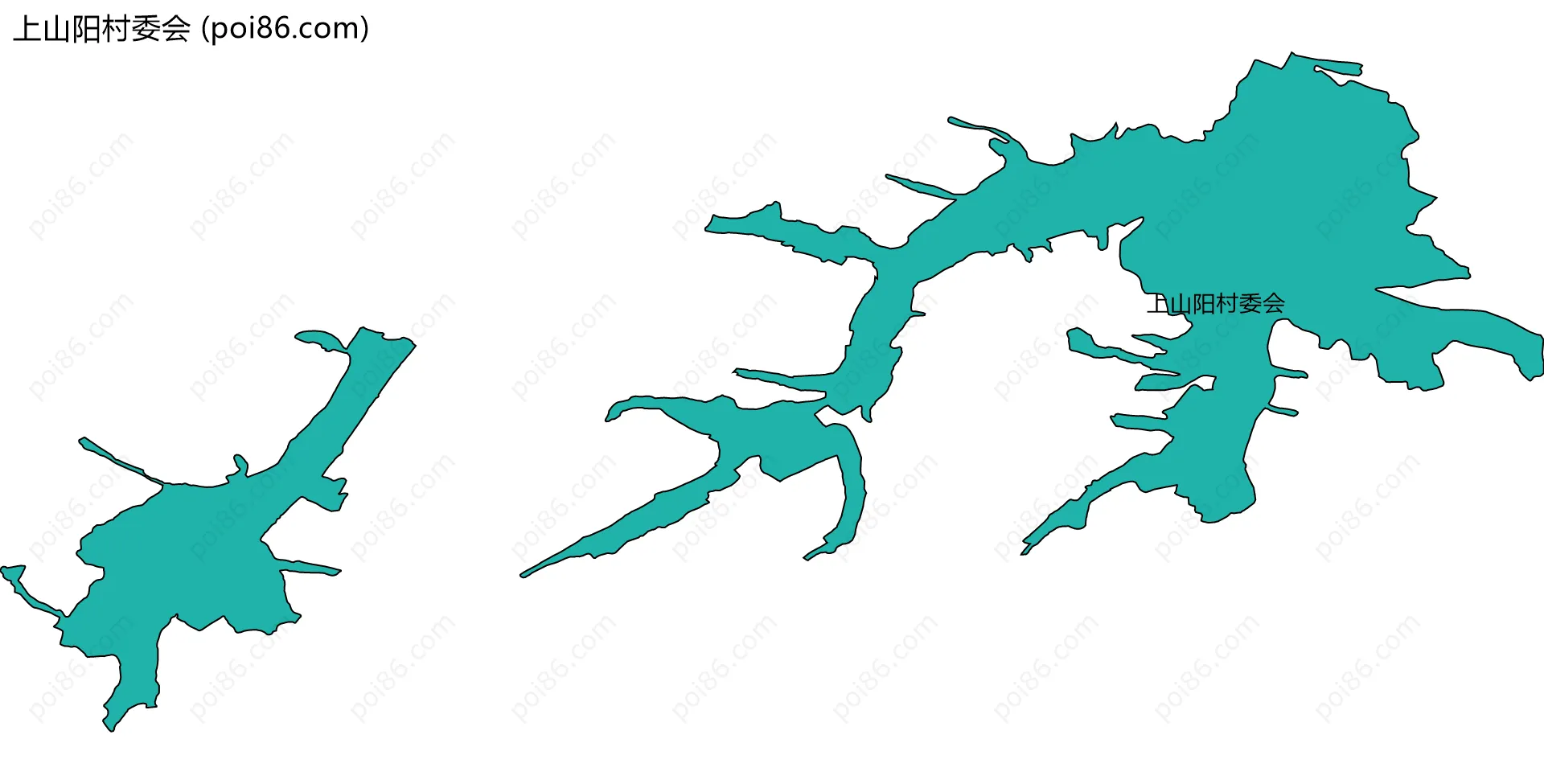 上山阳村委会边界地图