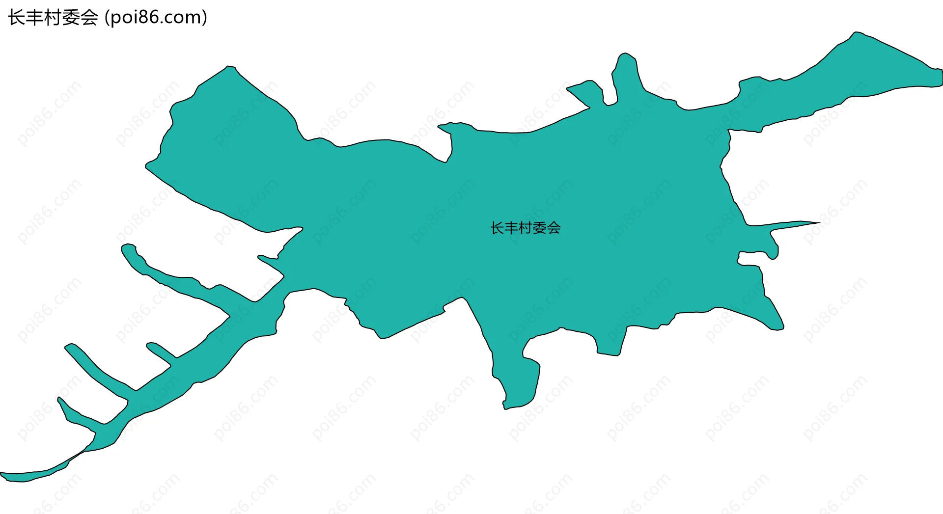 长丰村委会边界地图