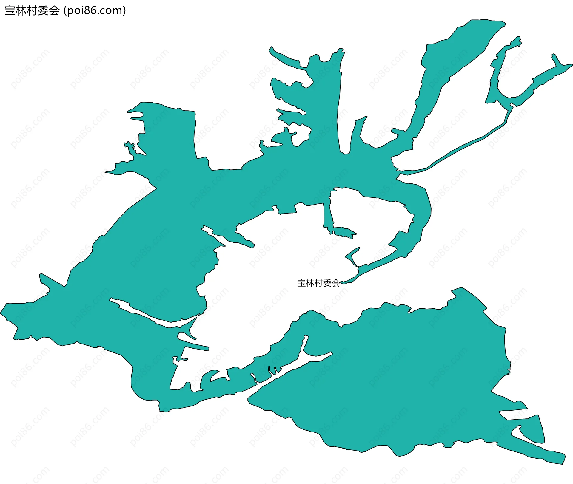 宝林村委会边界地图