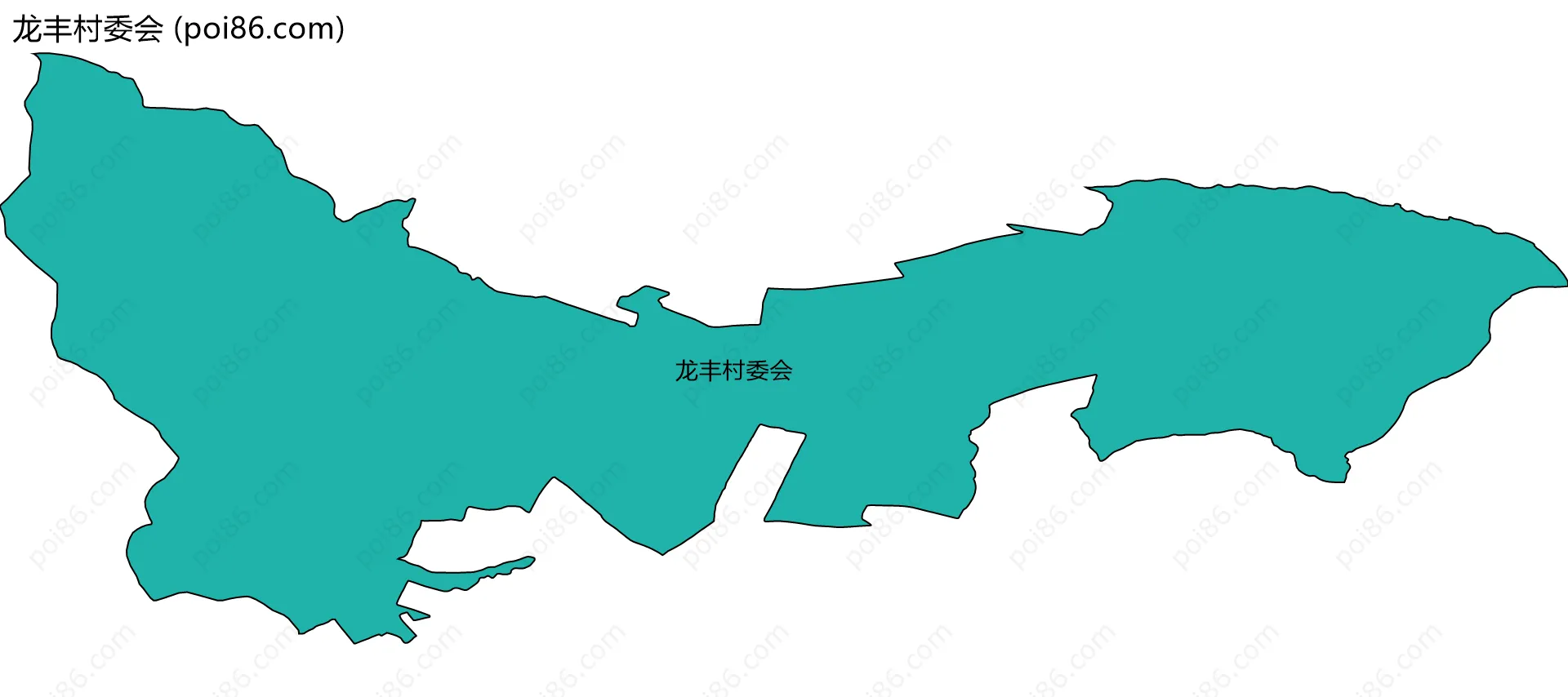 龙丰村委会边界地图