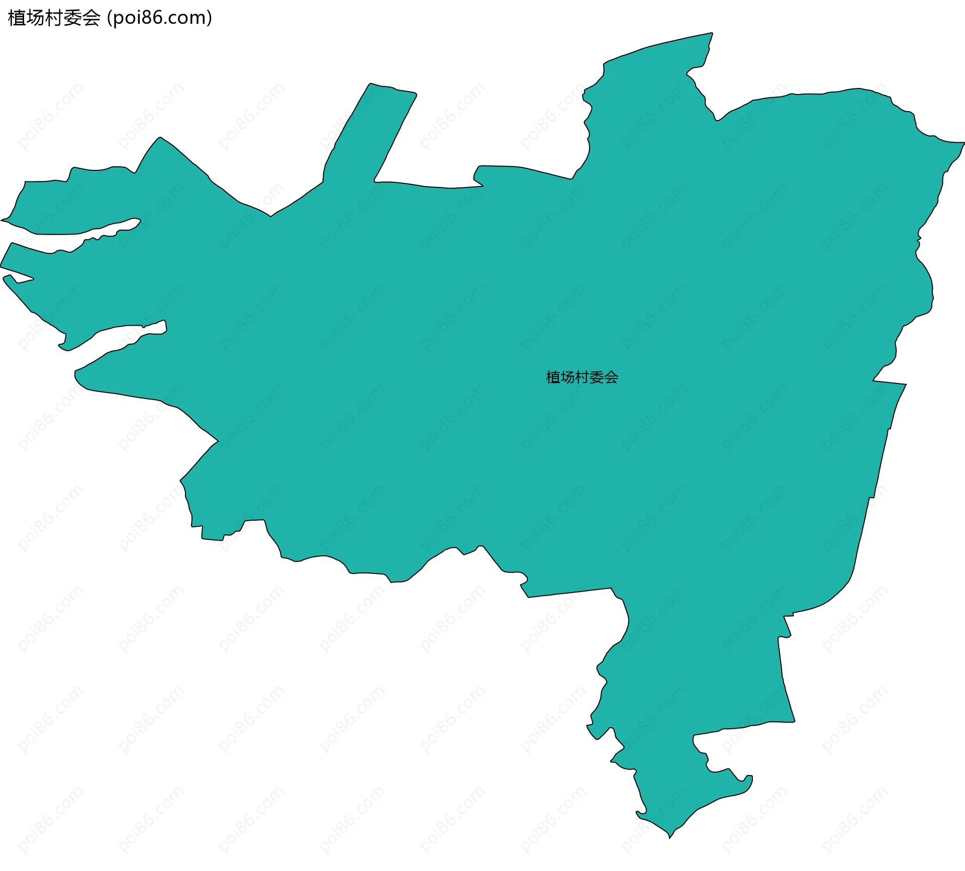 植场村委会边界地图