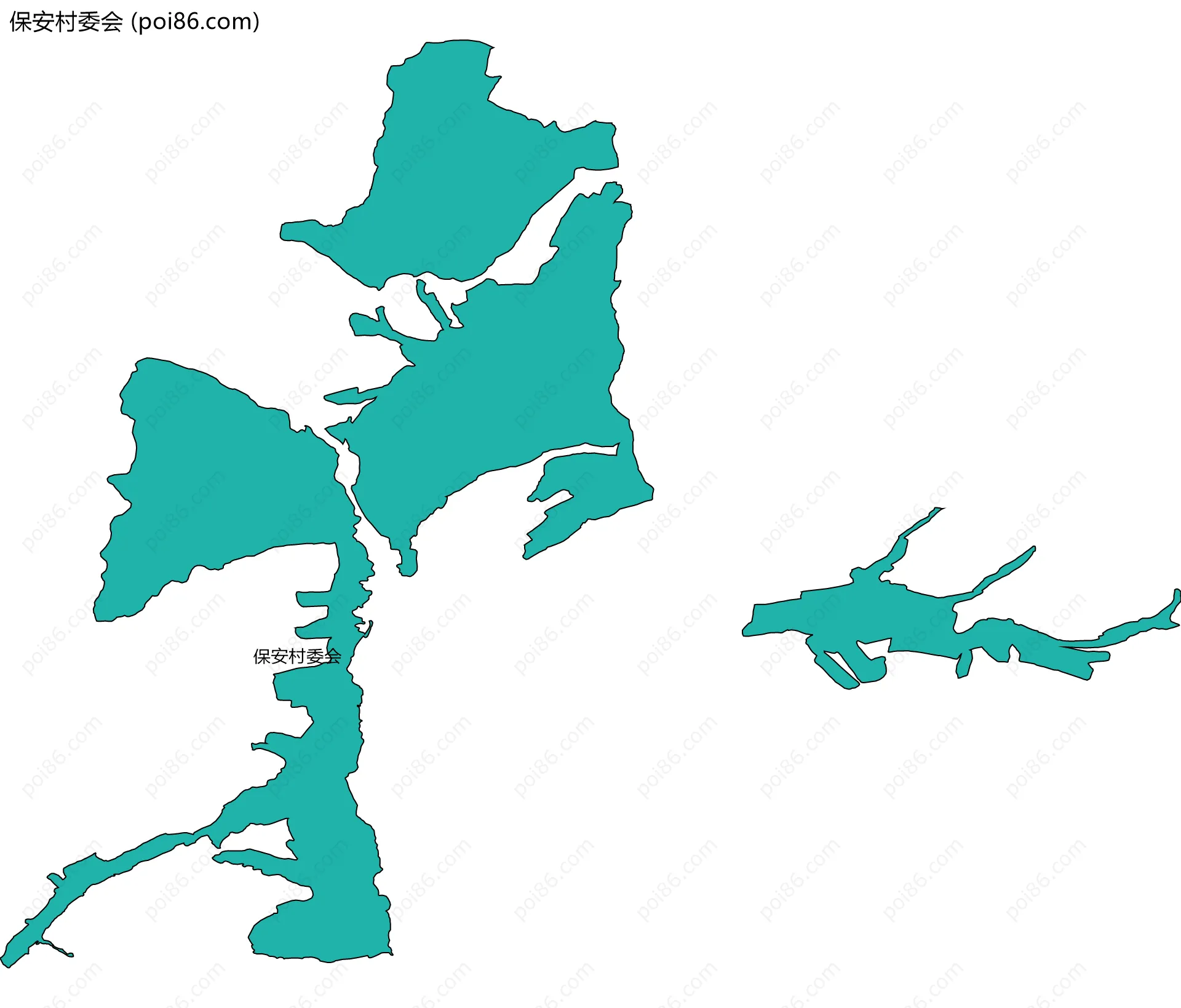 保安村委会边界地图