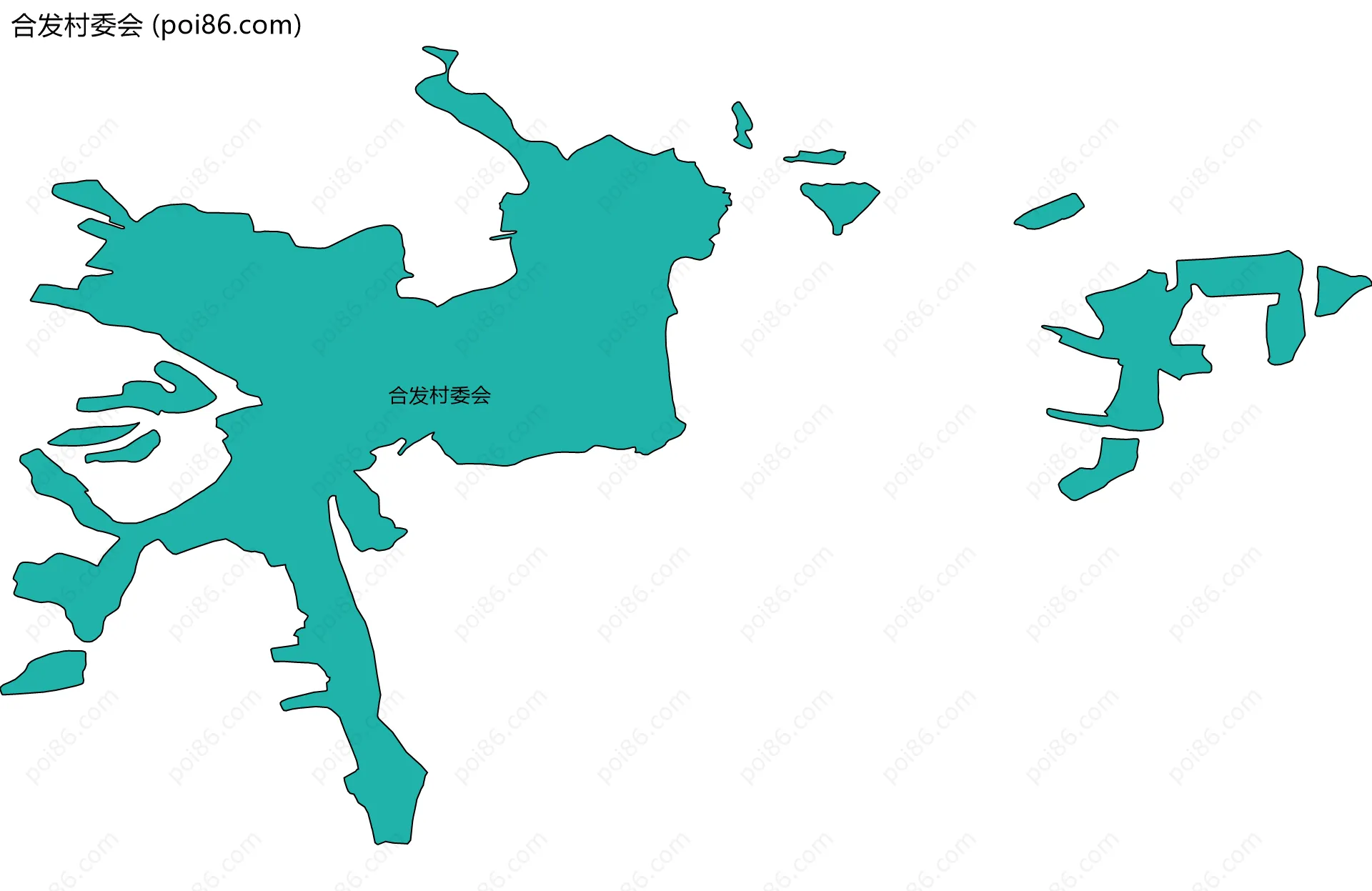 合发村委会边界地图