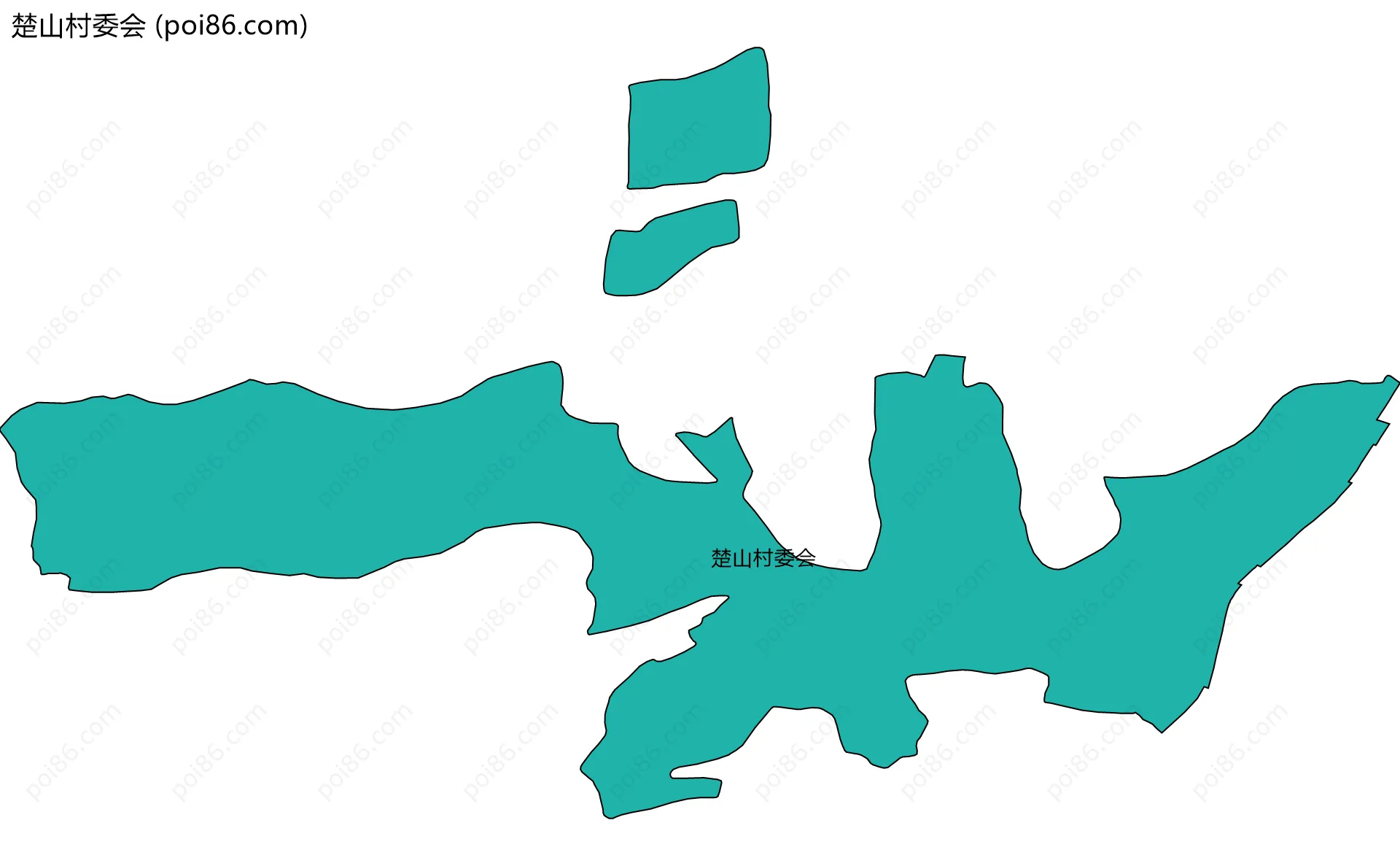 楚山村委会边界地图