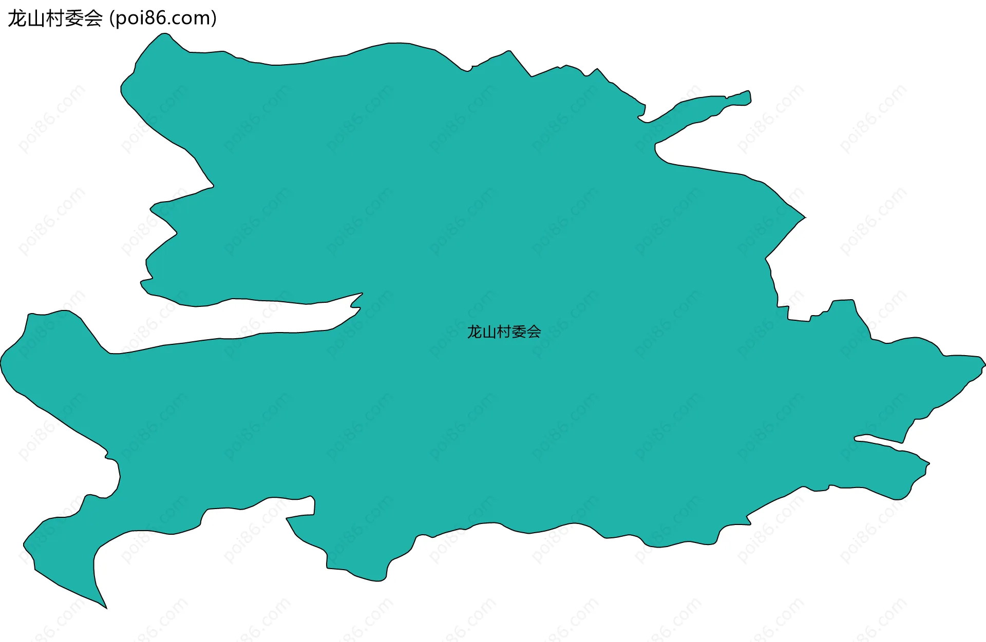 龙山村委会边界地图