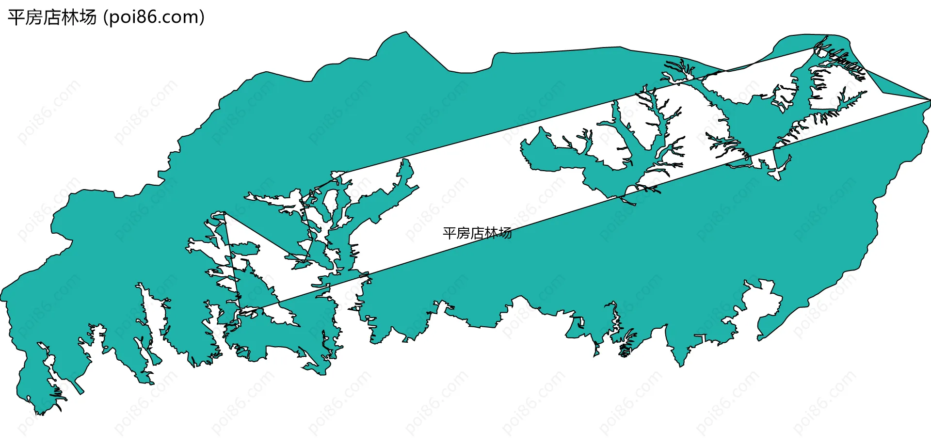 平房店林场边界地图