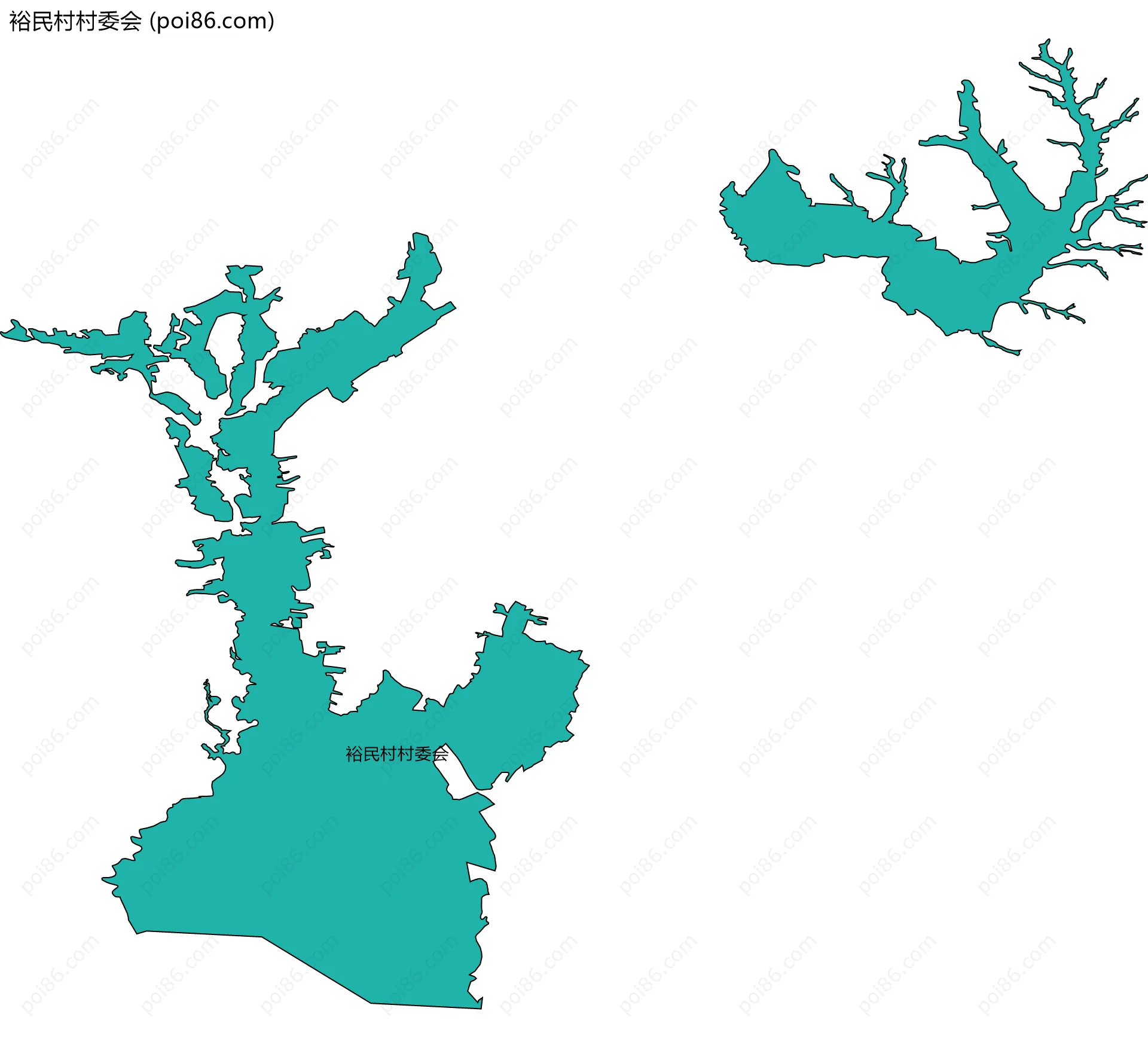 裕民村村委会边界地图