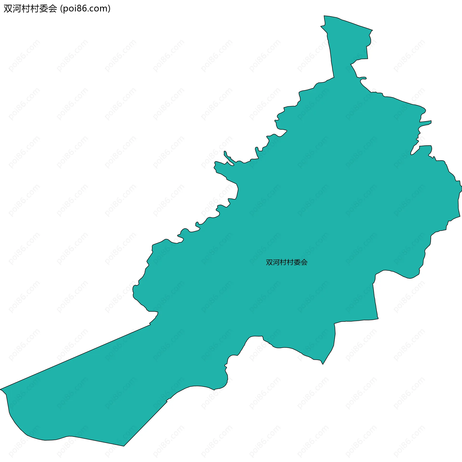 双河村村委会边界地图