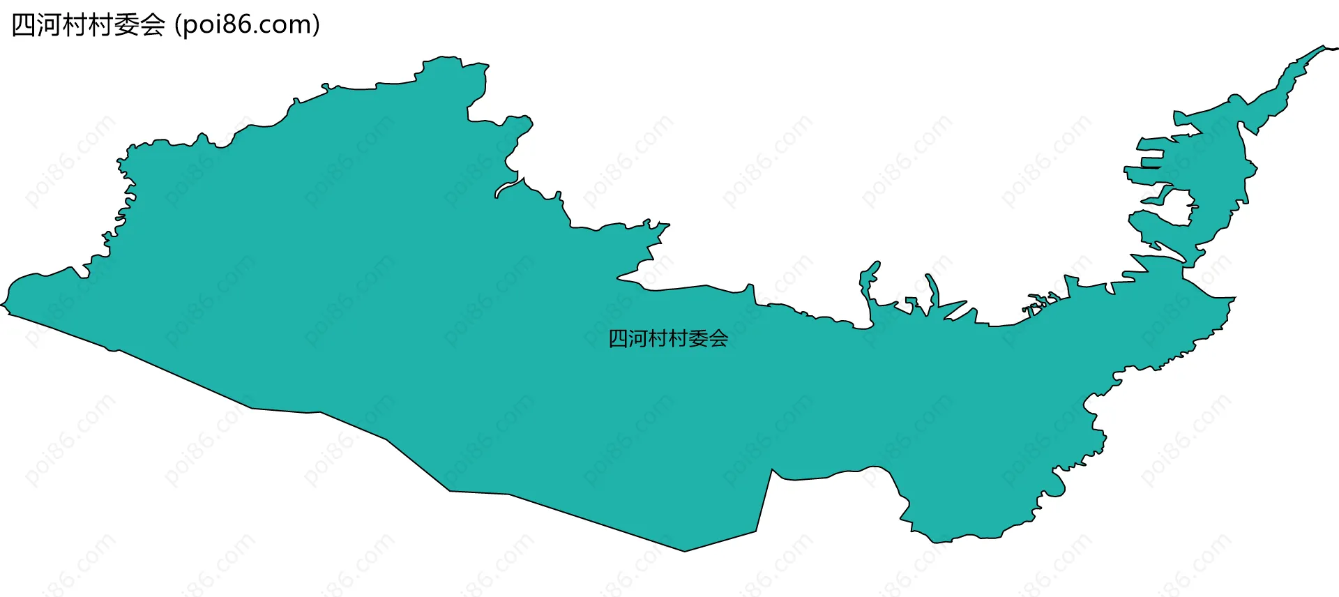 四河村村委会边界地图