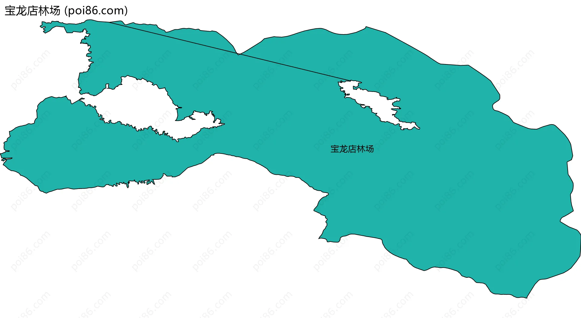 宝龙店林场边界地图