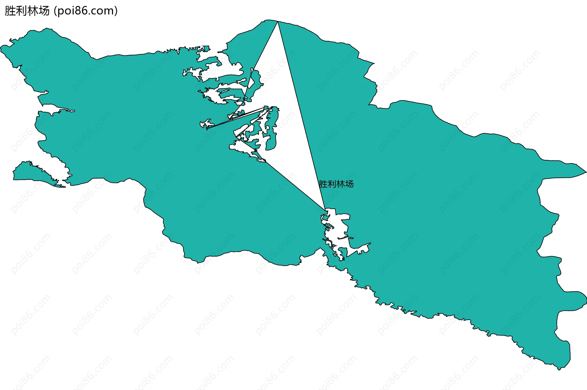 胜利林场边界地图