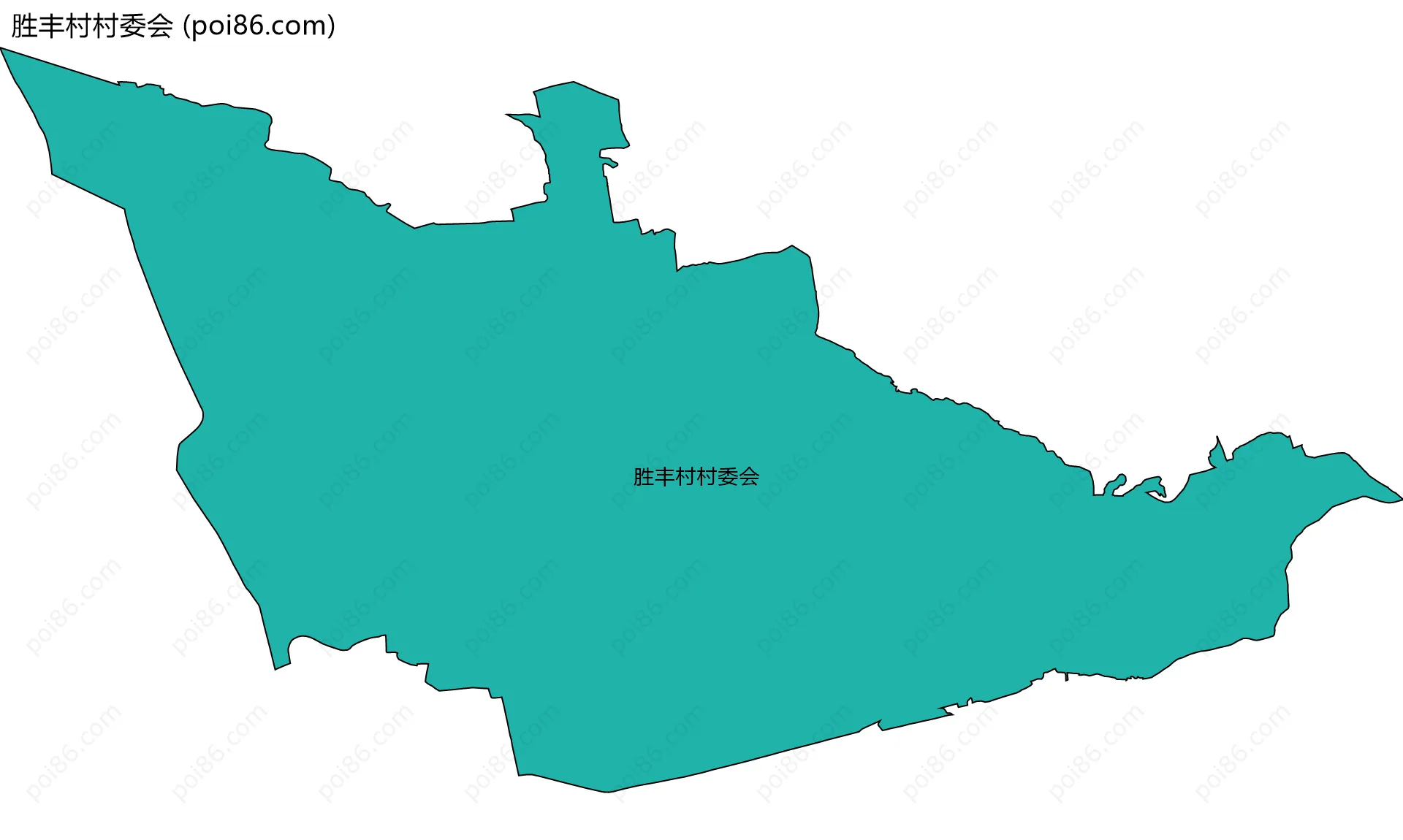 胜丰村村委会边界地图