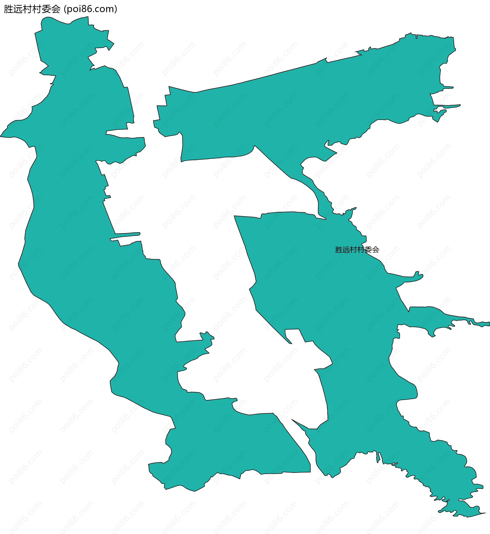 胜远村村委会边界地图